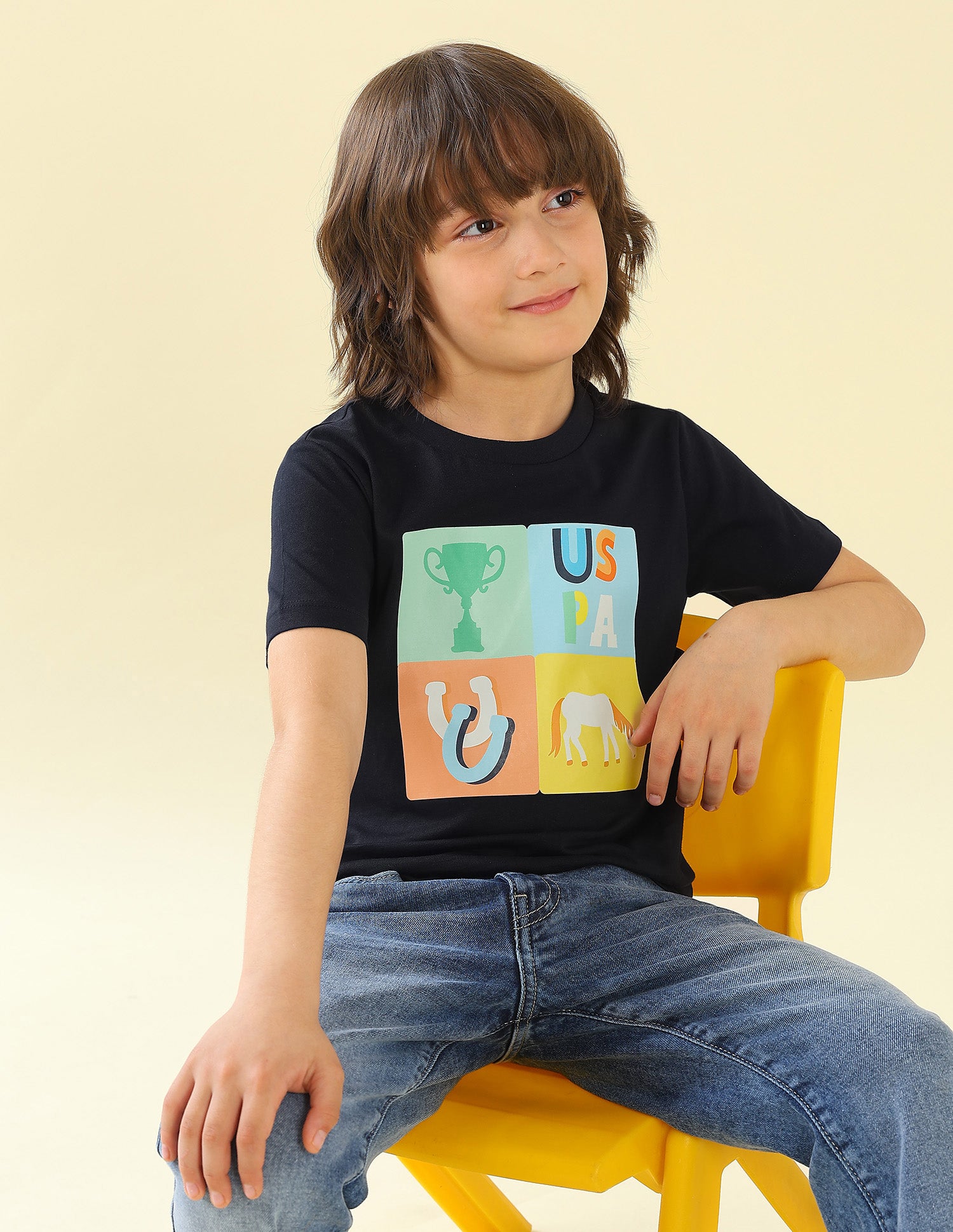 Graphic Brand Printed Regular Fit T-Shirt - Pack Of 2 Multi2 - U.S. Polo Assn. India | Large