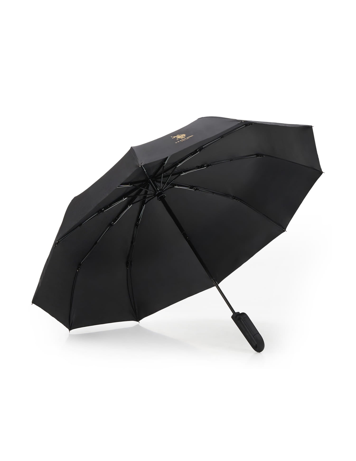 Logo Print Durable Umbrella Black - U.S. Polo Assn. India | Large