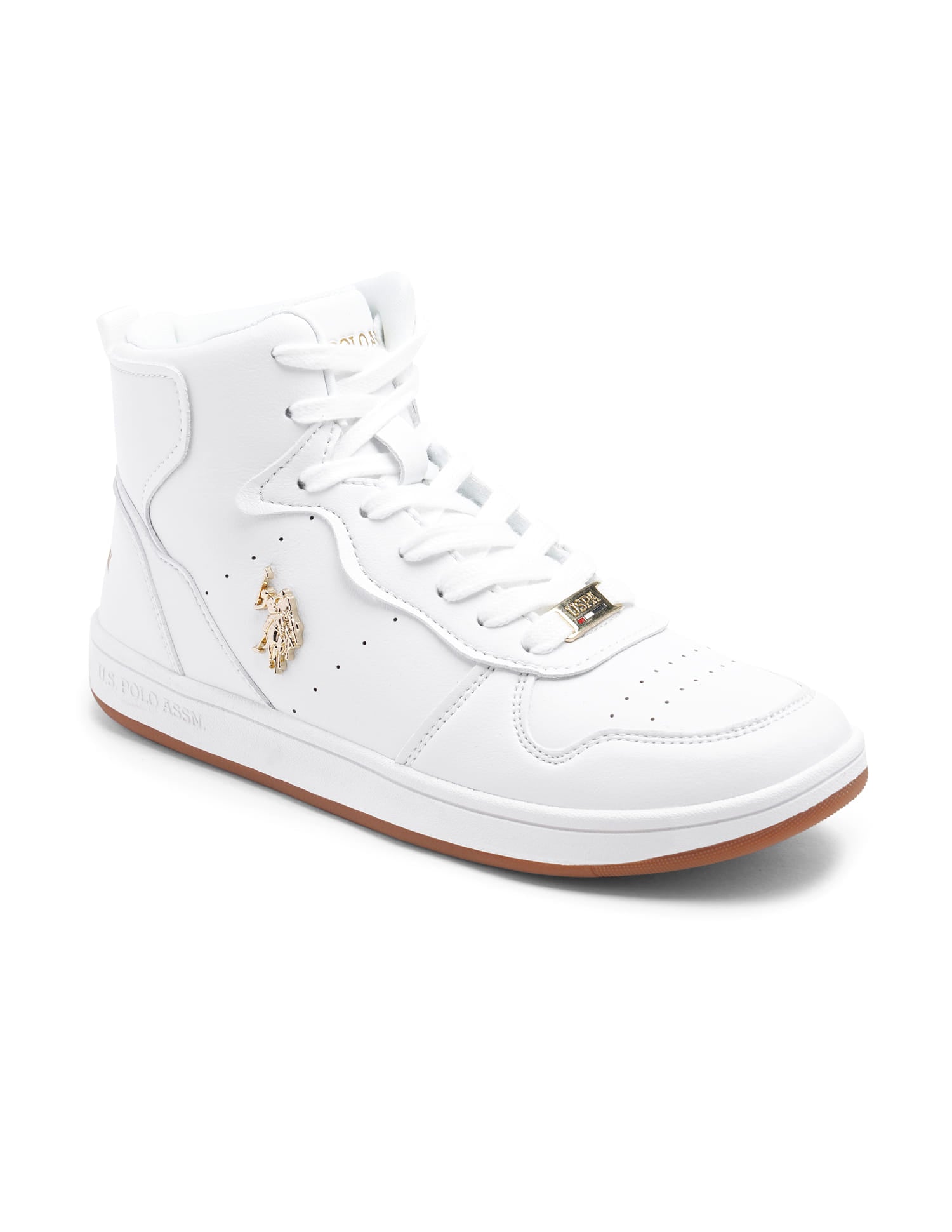 Round Toe Solid Rowan Sneakers White - U.S. Polo Assn. India | Large