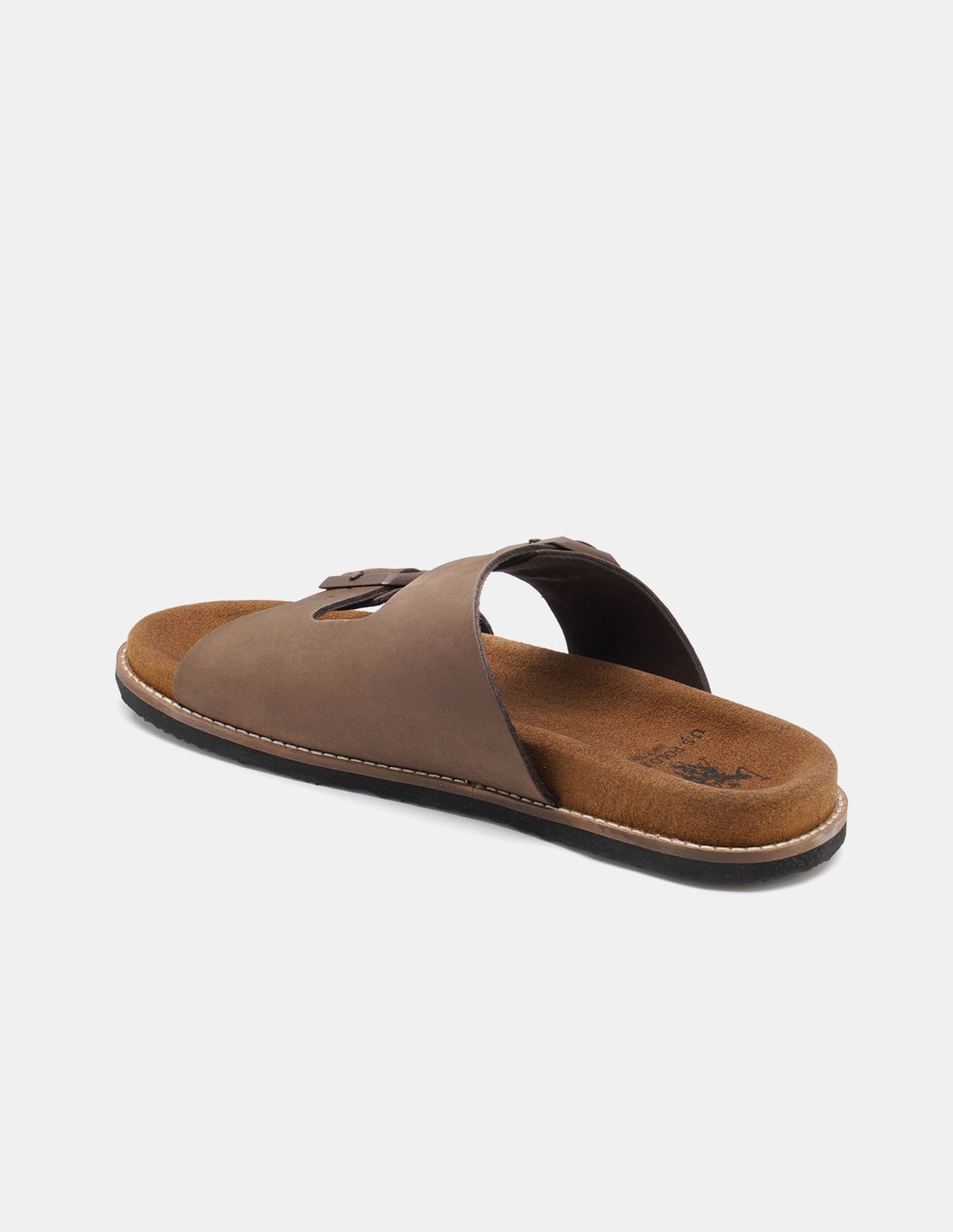 Men Buckle Strap Mendy Sandals Brown - U.S. Polo Assn. India | Large