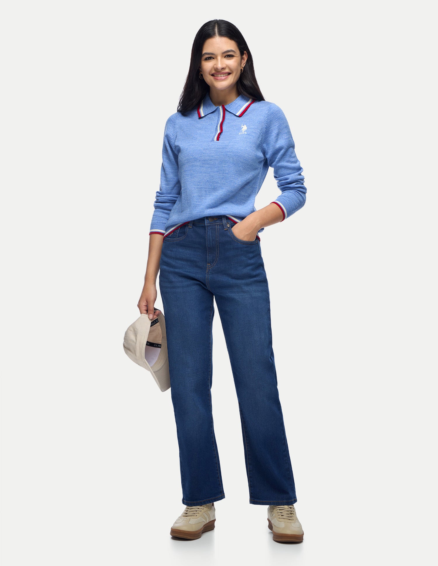 Straight Fit Blue Jeans Dark Blue - U.S. Polo Assn. India | Large