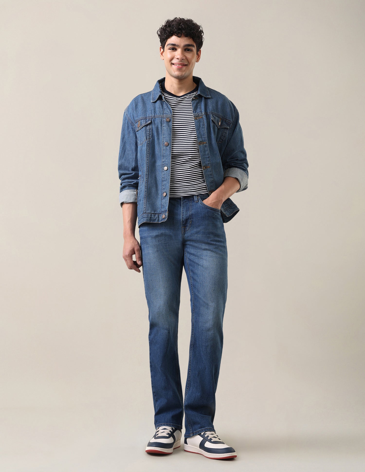 Harold Slim Straight Fit Blue Jeans Indigo - U.S. Polo Assn. India | Large