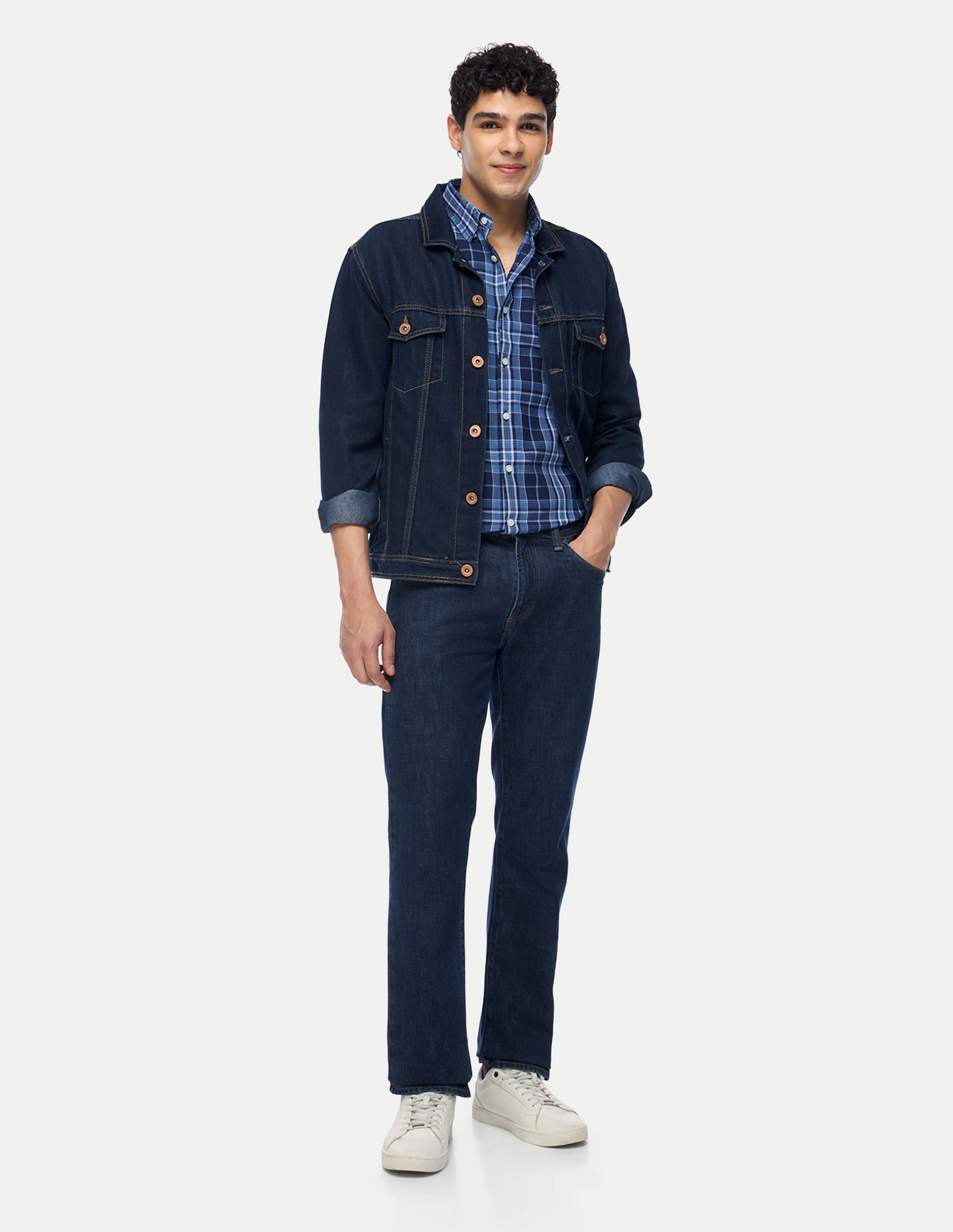 Tartan Checked Regular Fit Shirt Indigo - U.S. Polo Assn. India | Large