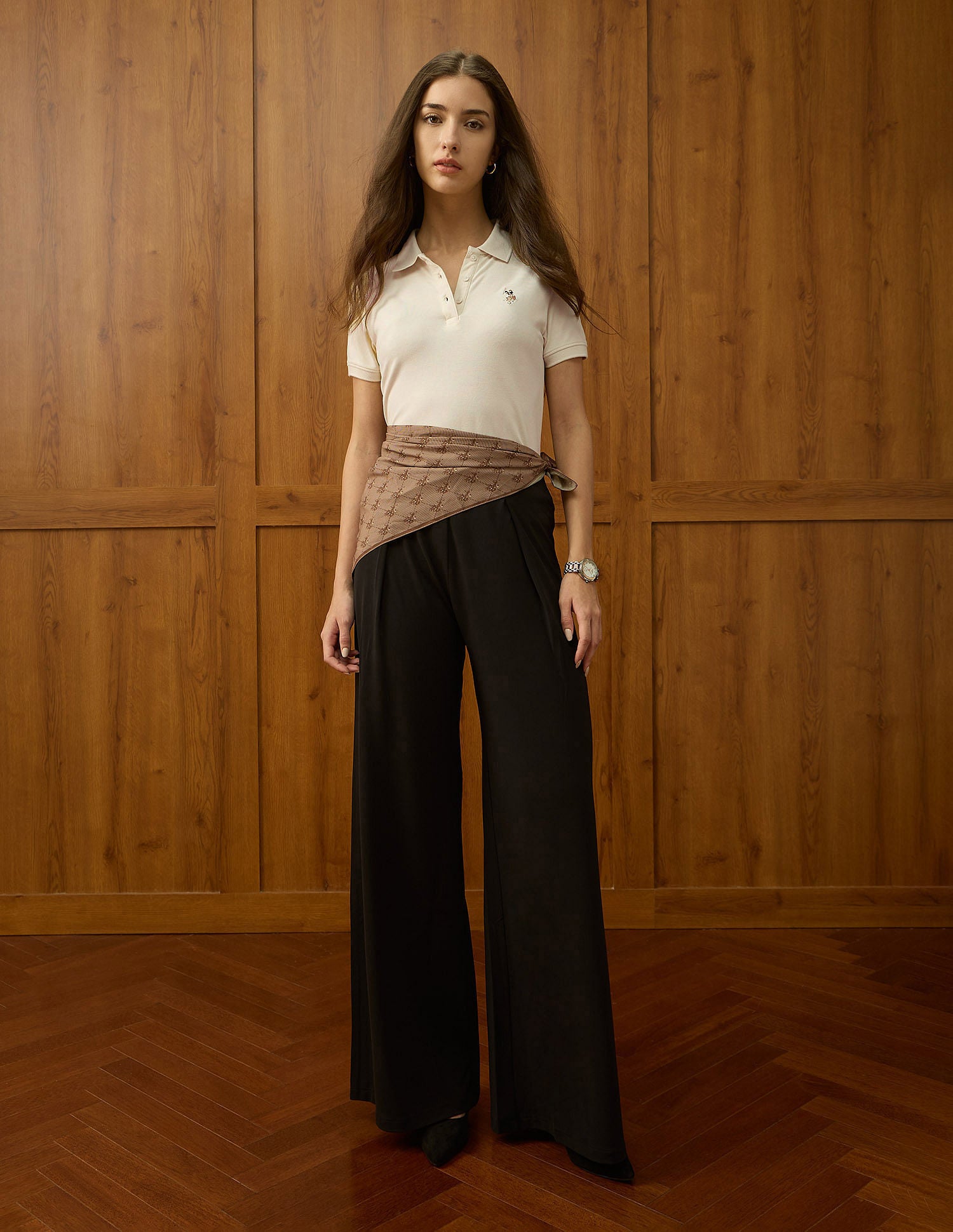 Regular Fit Solid Polo Shirt Ecru - U.S. POLO ASSN. | Large