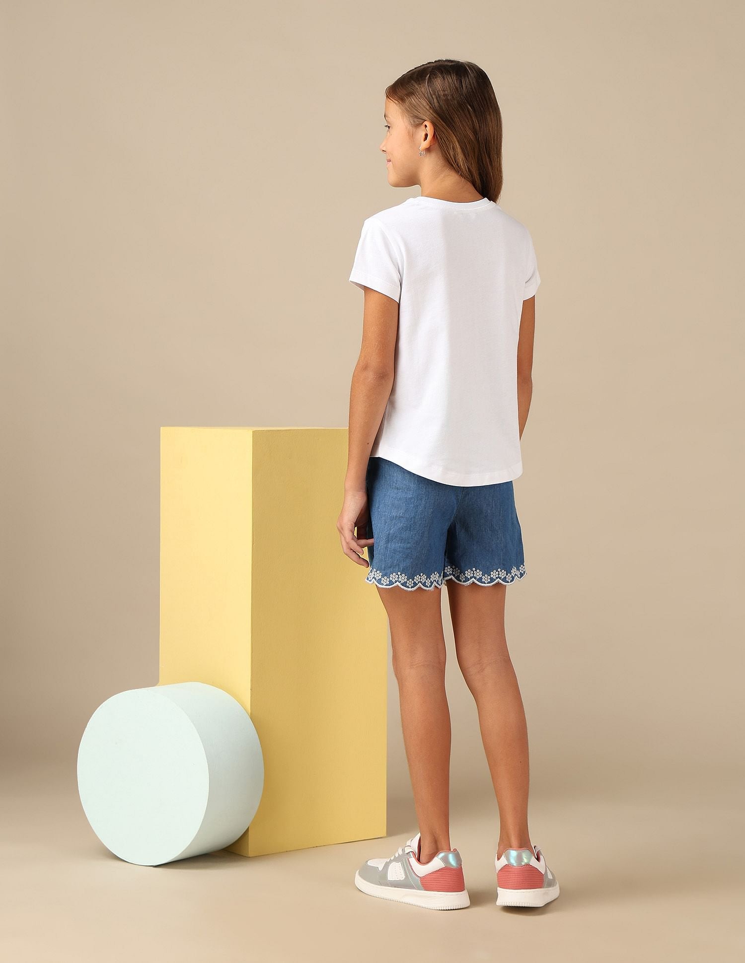 Girls Flip Sequins Relaxed Fit  T-Shirt White - U.S. POLO ASSN. | Large