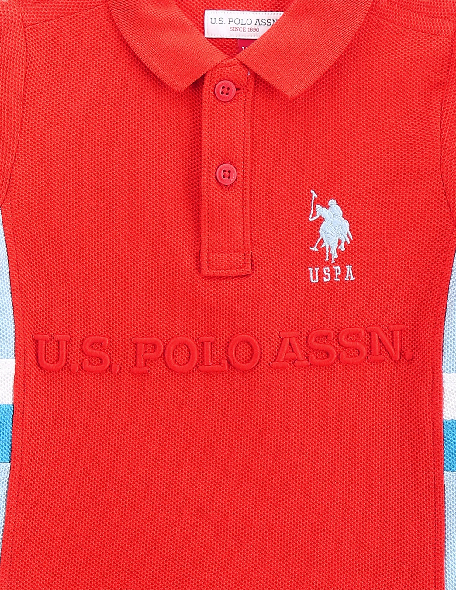 Boys Applique Polo Shirt Red - U.S. POLO ASSN. | Large