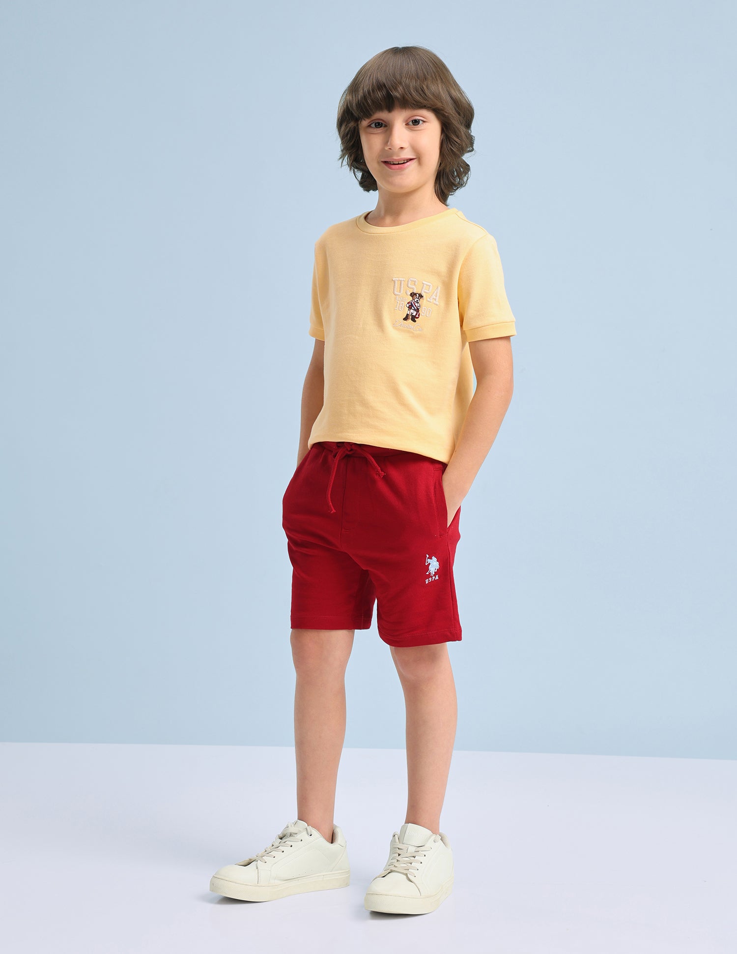 Solid Regular Fit T-Shirt Yellow - U.S. Polo Assn. India | Large