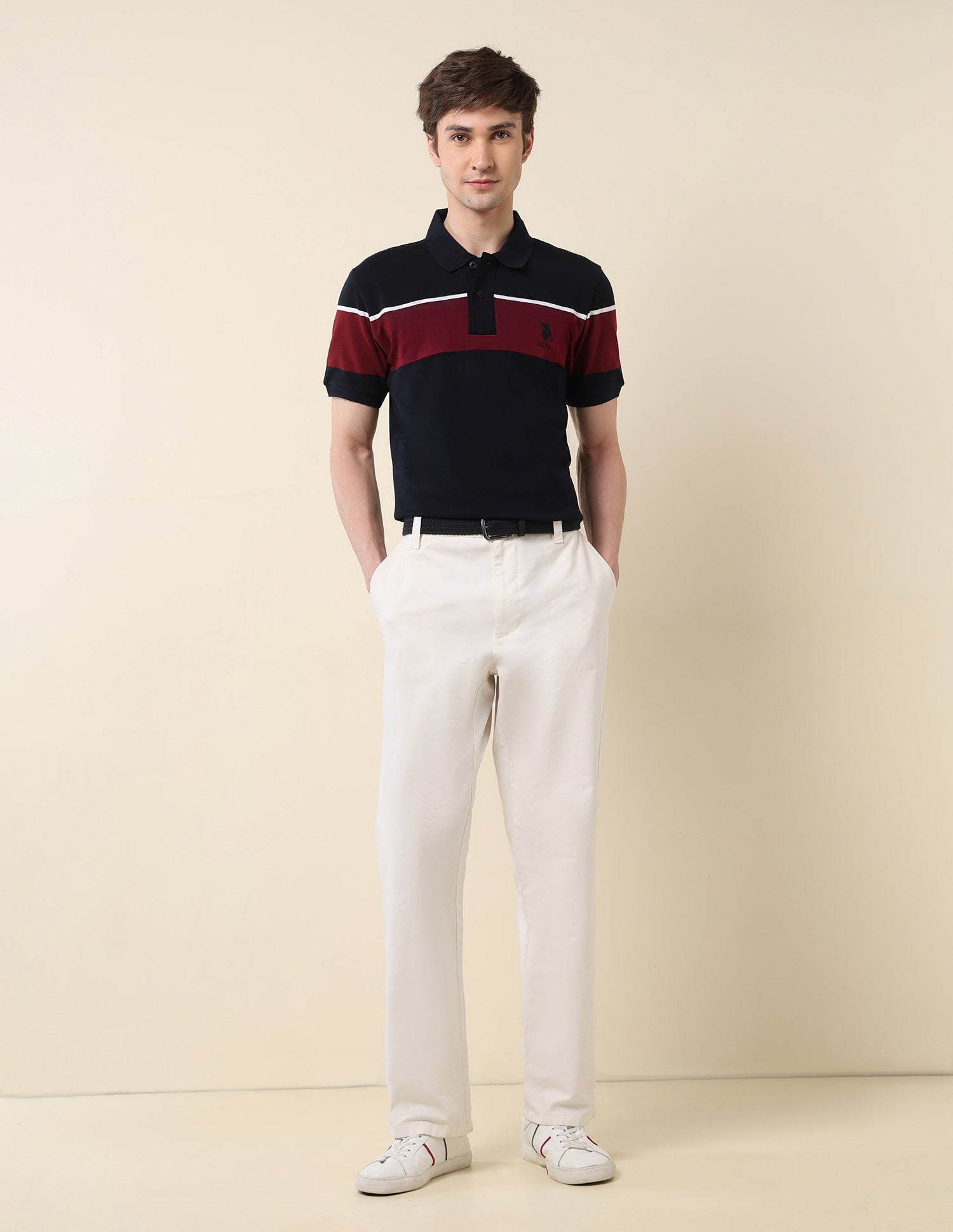 Colourblocked Classic Polo Shirt Navy - U.S. POLO ASSN. | Large