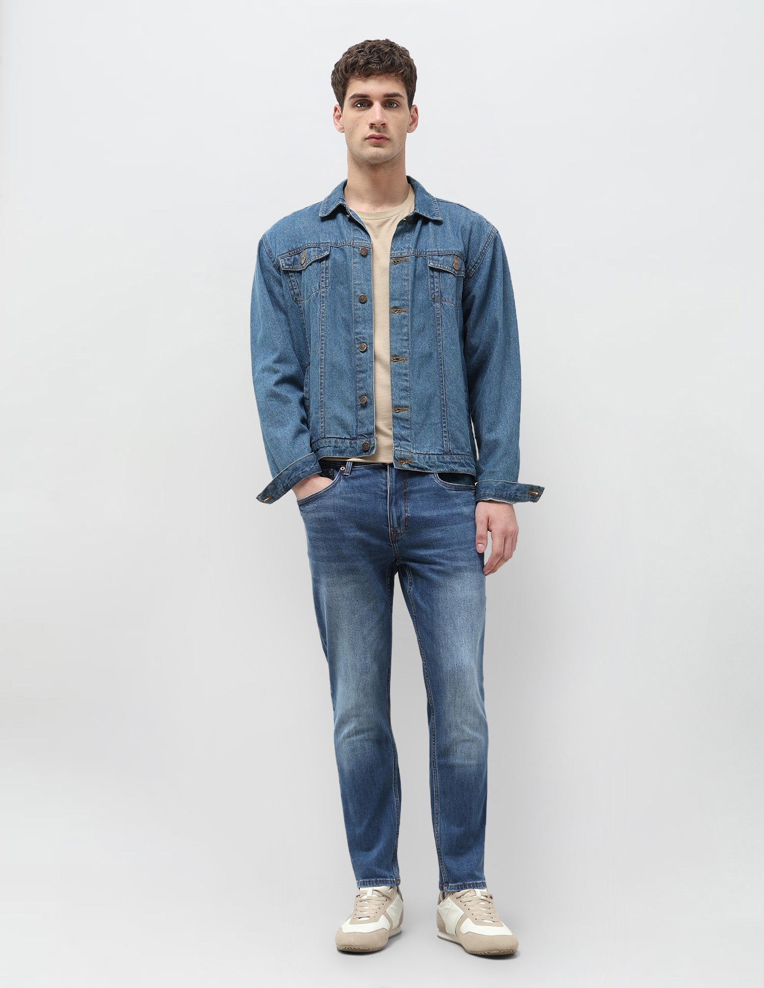 Cole Comfort Cropped Fit Blue Jeans Indigo - U.S. POLO ASSN. | Large