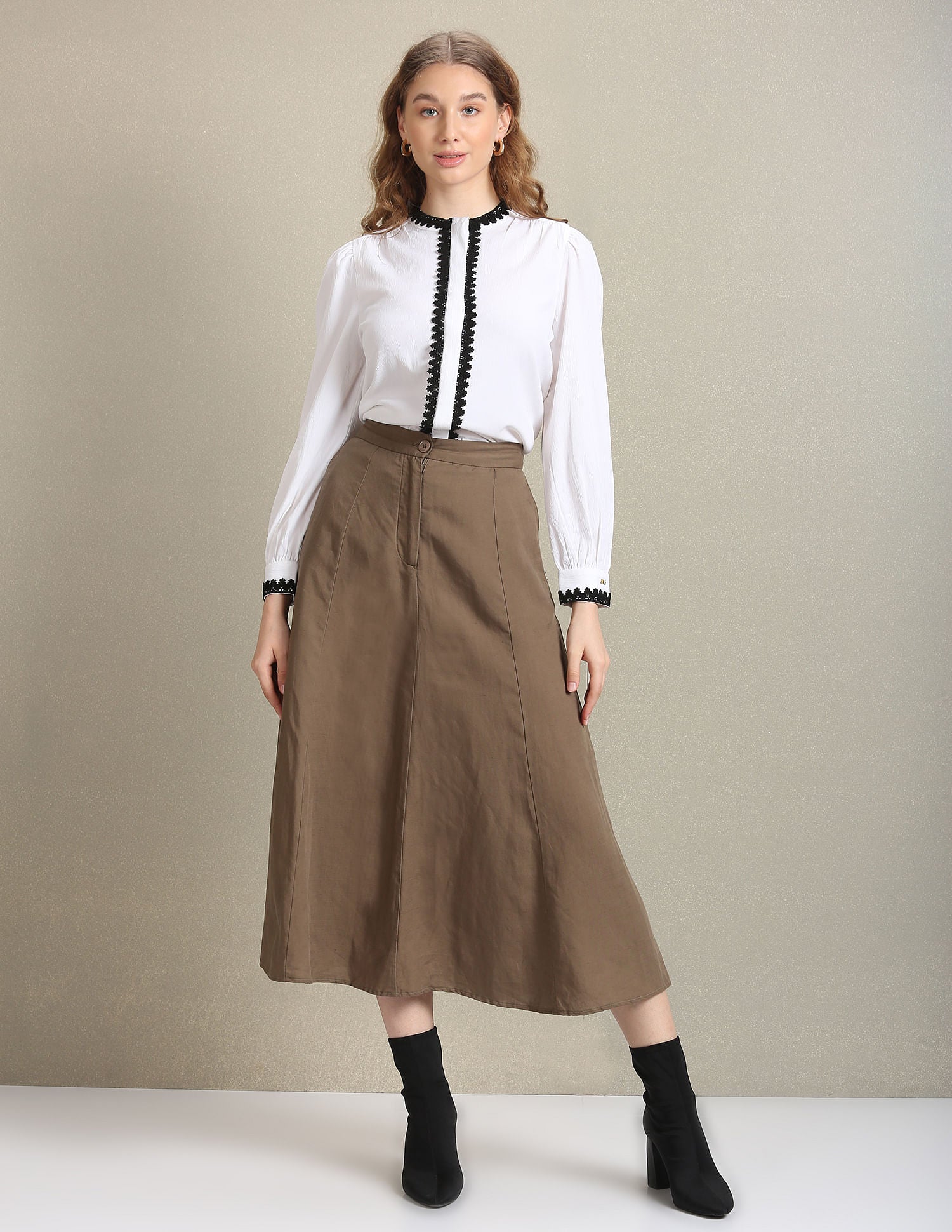 Lace Trim Solid Top White - U.S. POLO ASSN. | Large