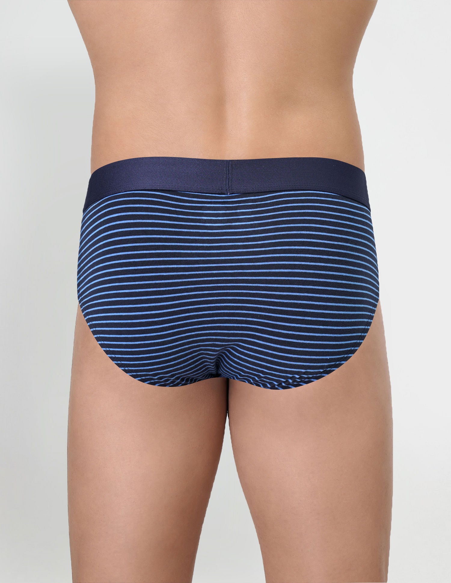 Striped Antibacterial EB005 Briefs - Pack Of 2 Navy and Maroon - U.S. POLO ASSN. | Large
