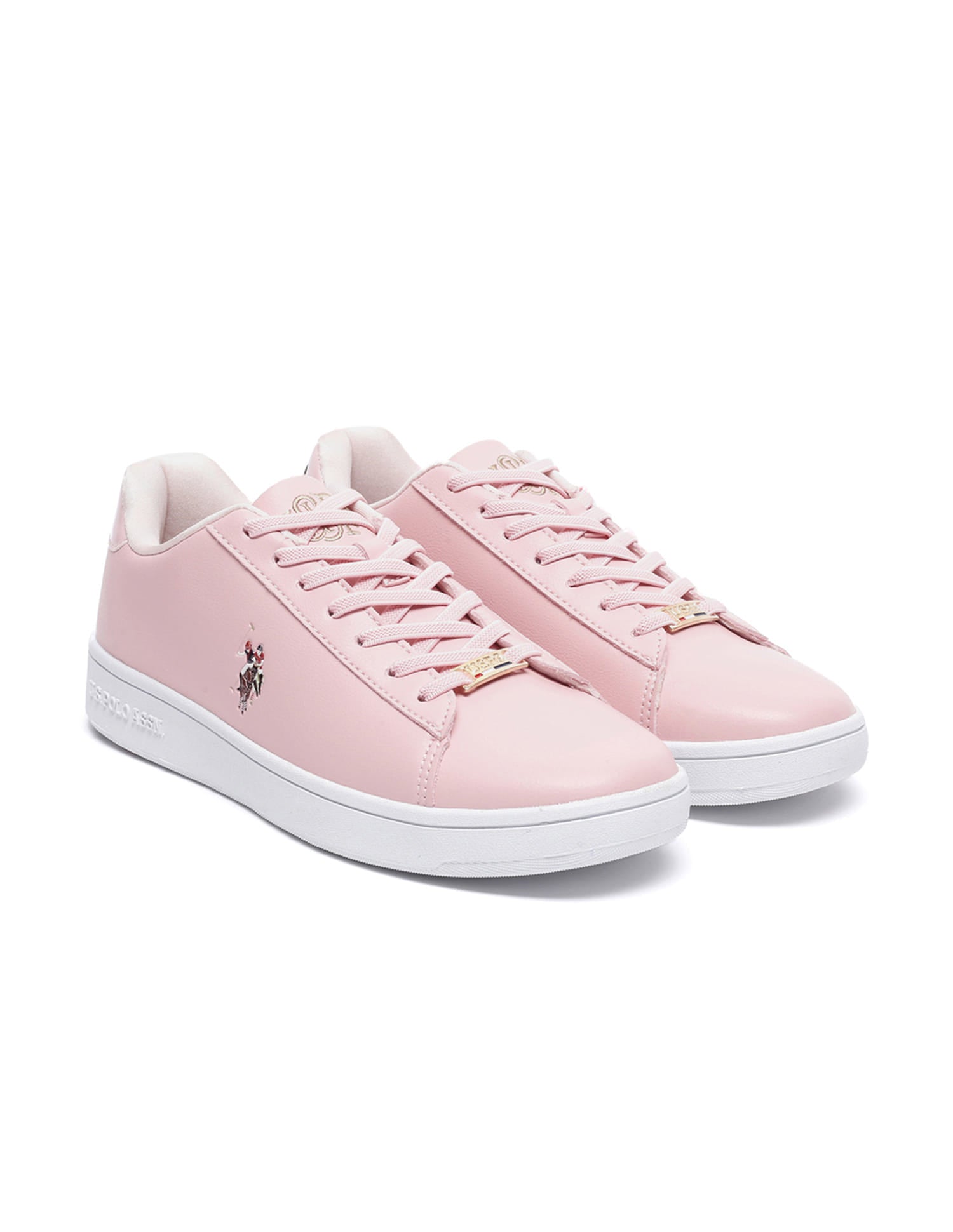 Women Metallic Logo Rylee 2.0 Sneakers Light Pink - U.S. Polo Assn. India | Large