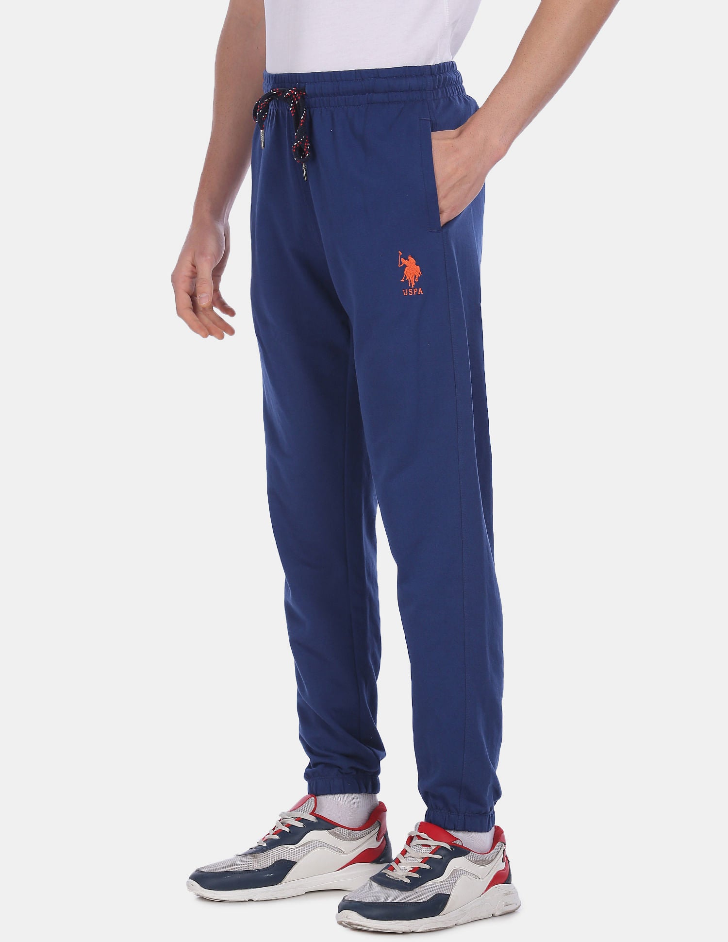 Comfort Fit Solid I674 Joggers - Pack Of 1 Dark Blue - U.S. POLO ASSN. | Large