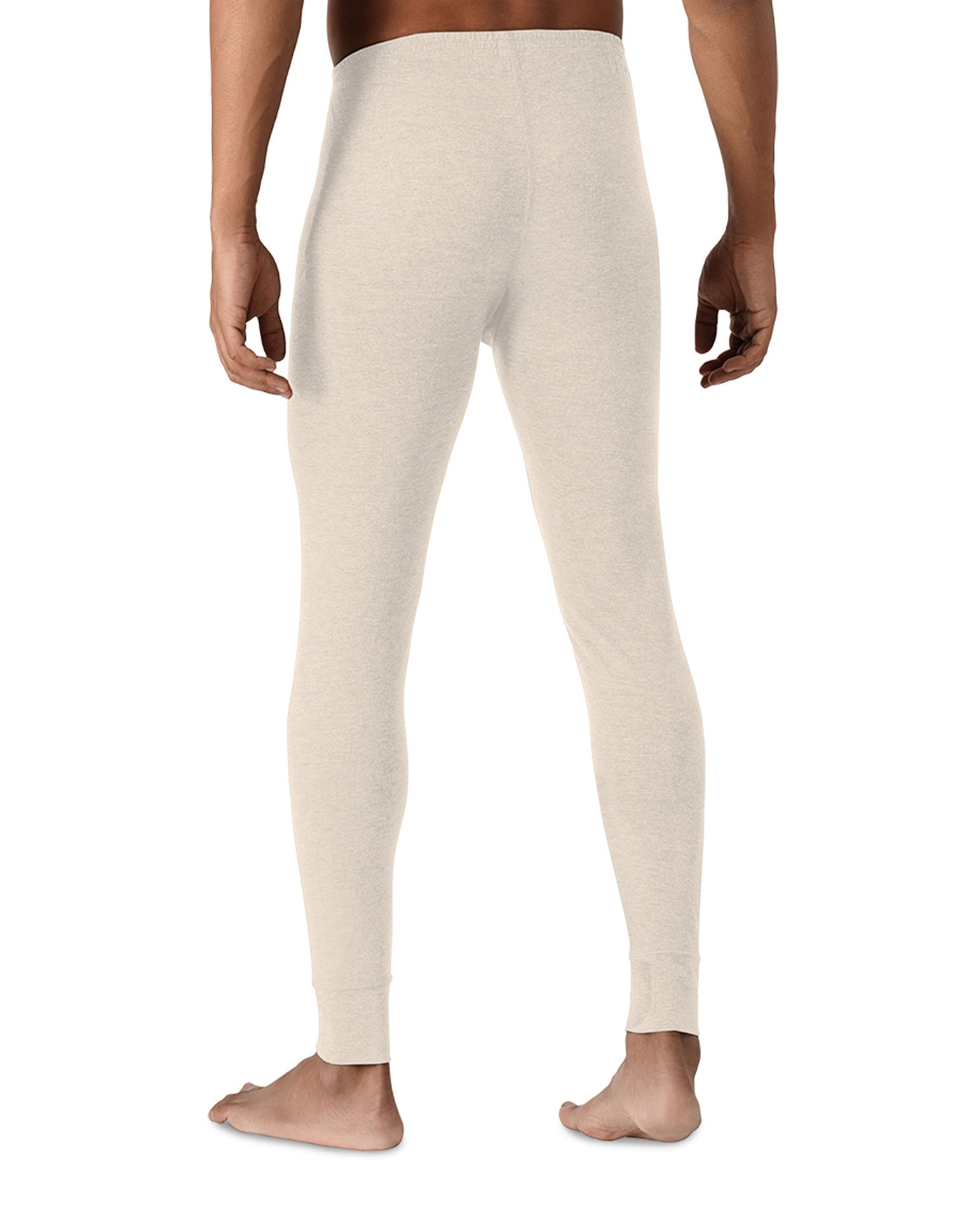 Mid Rise I756 Heathered Thermal Pants - Pack Of 1 Ecru - U.S. POLO ASSN. | Large