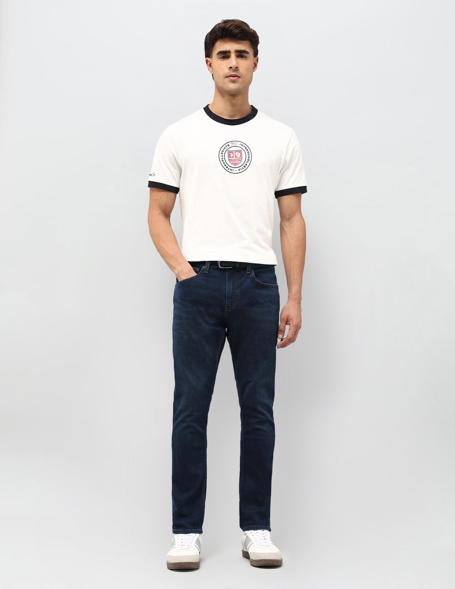 Henry Tapered Fit Blue Jeans Med Blue - U.S. POLO ASSN. | Large