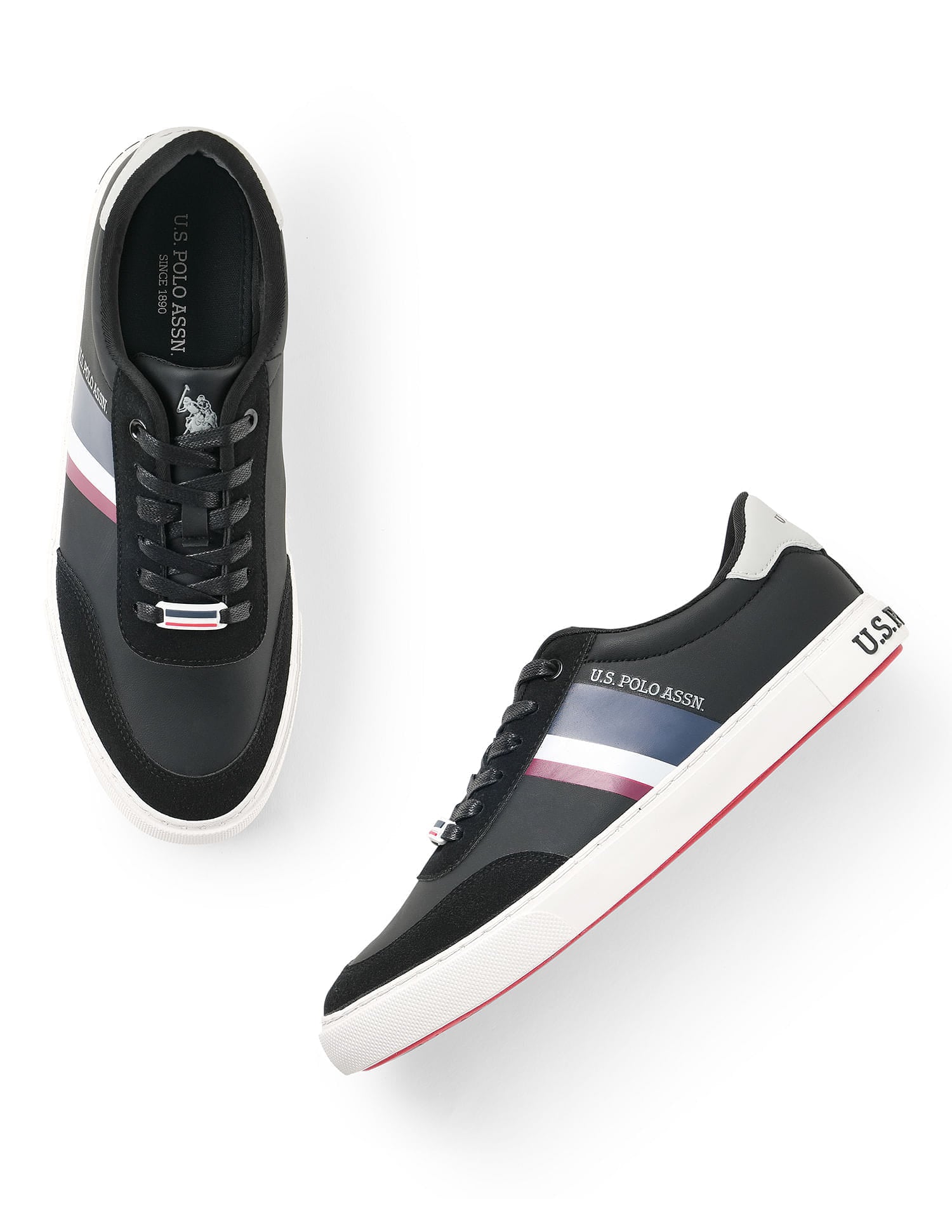 Men Krister 4.0 Colourblocked Sneakers Black - U.S. Polo Assn. India | Large