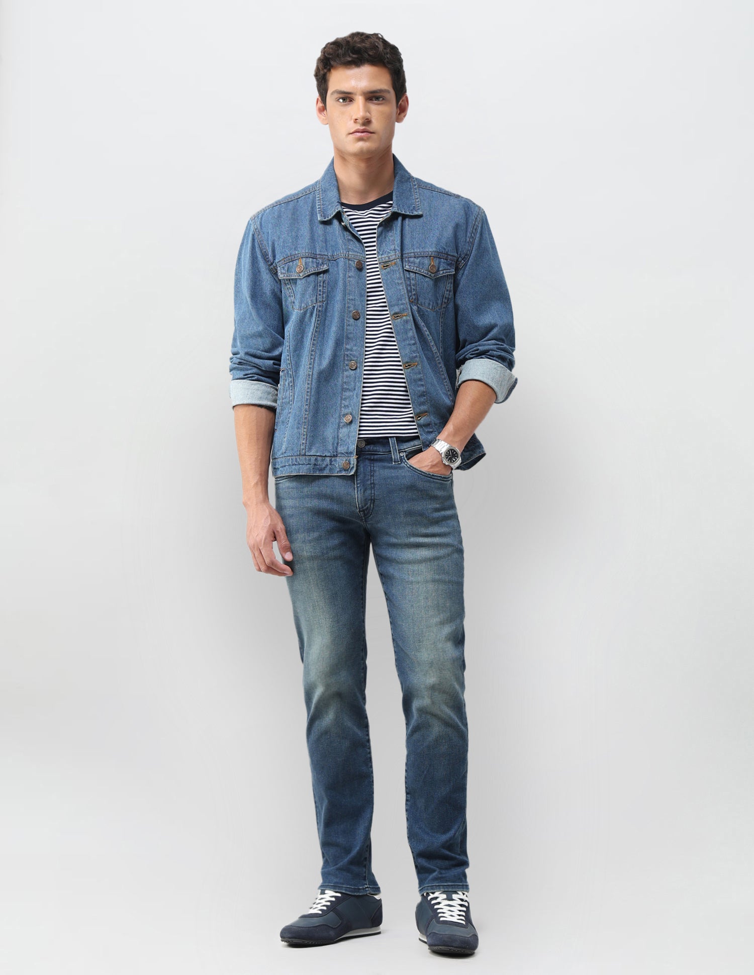 Brandon Slim Tapered Fit Grey Jeans Grey - U.S. Polo Assn. India | Large