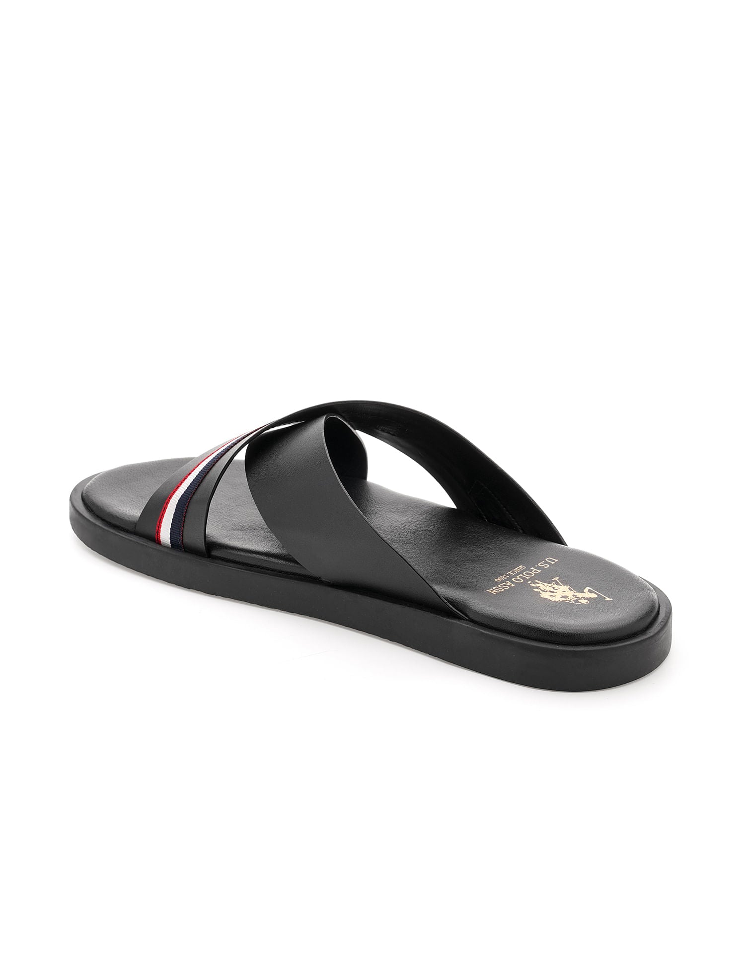 Men Strap Fran Sandals Black - U.S. Polo Assn. India | Large