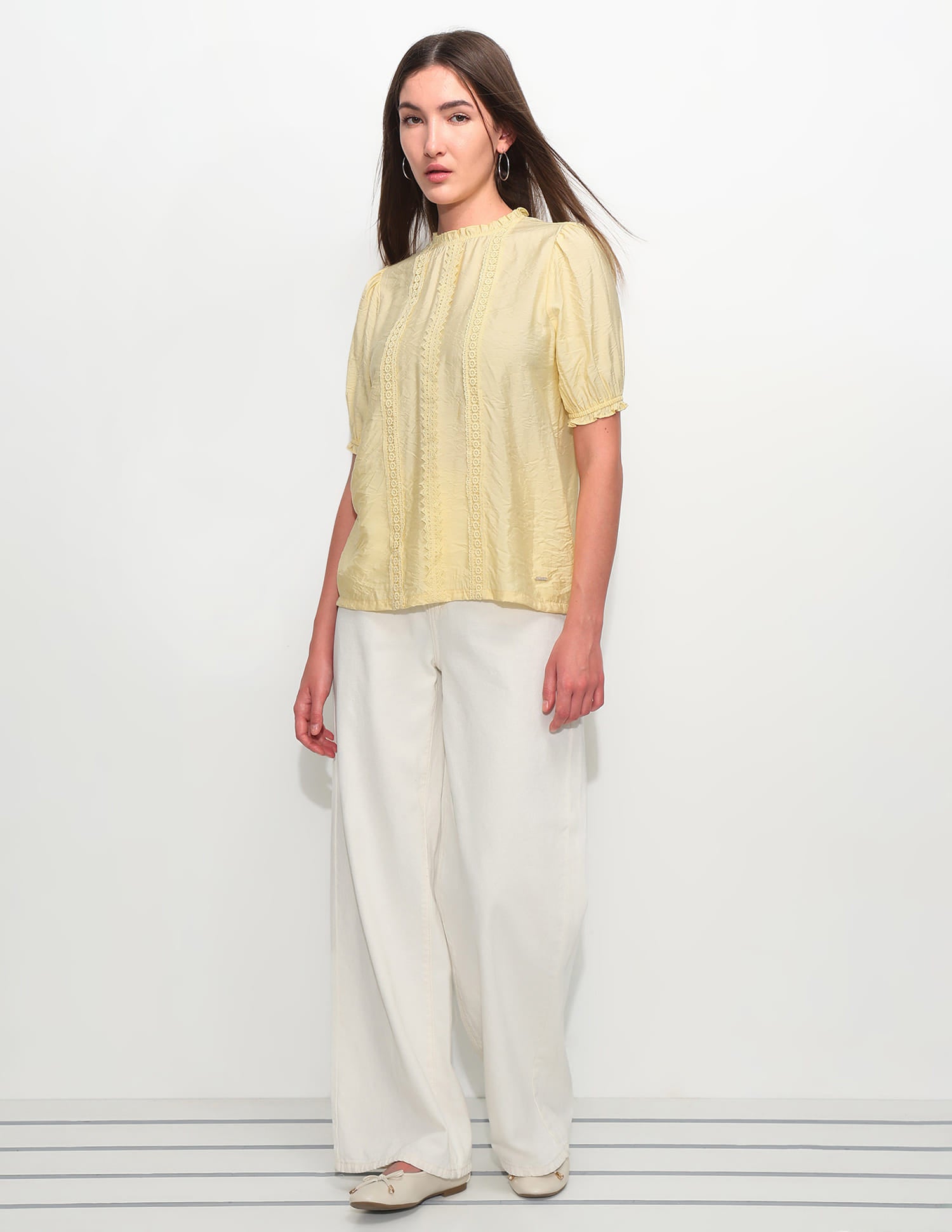 Floral Self Design Top Yellow - U.S. Polo Assn. India | Large