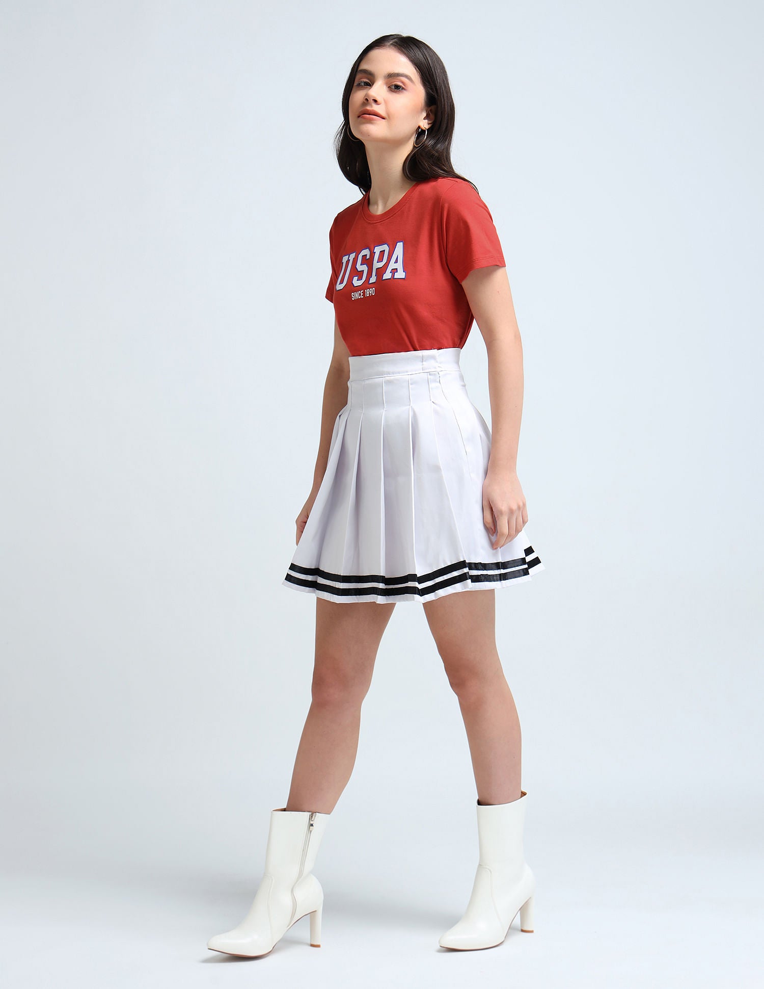 HD Print Cotton T-Shirt Red - U.S. POLO ASSN. | Large