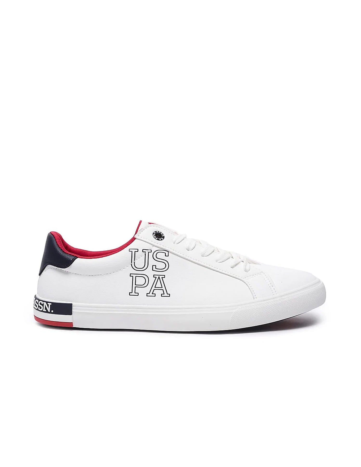 Men Panelled Brand Print Ramus 4.0 Sneakers Off White - U.S. Polo Assn. India | Large