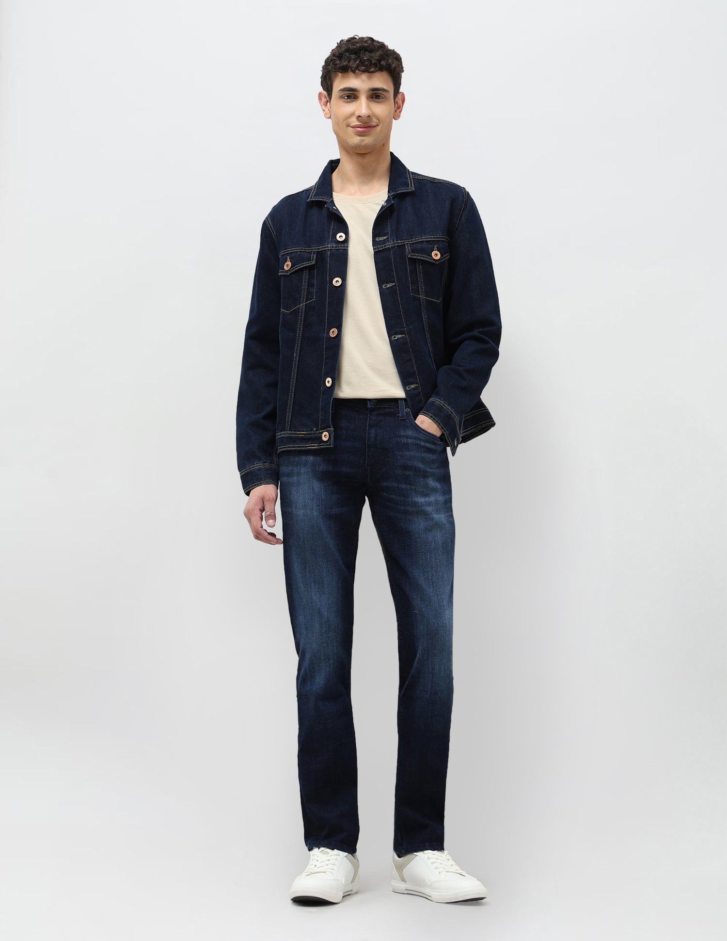 Brandon Slim Tapered Fit Blue Jeans Dark Blue - U.S. POLO ASSN. | Large