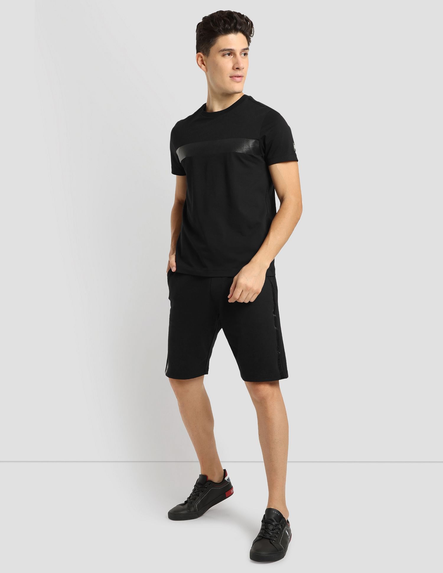 Gel Print Training T-Shirt Black - U.S. POLO ASSN. | Large