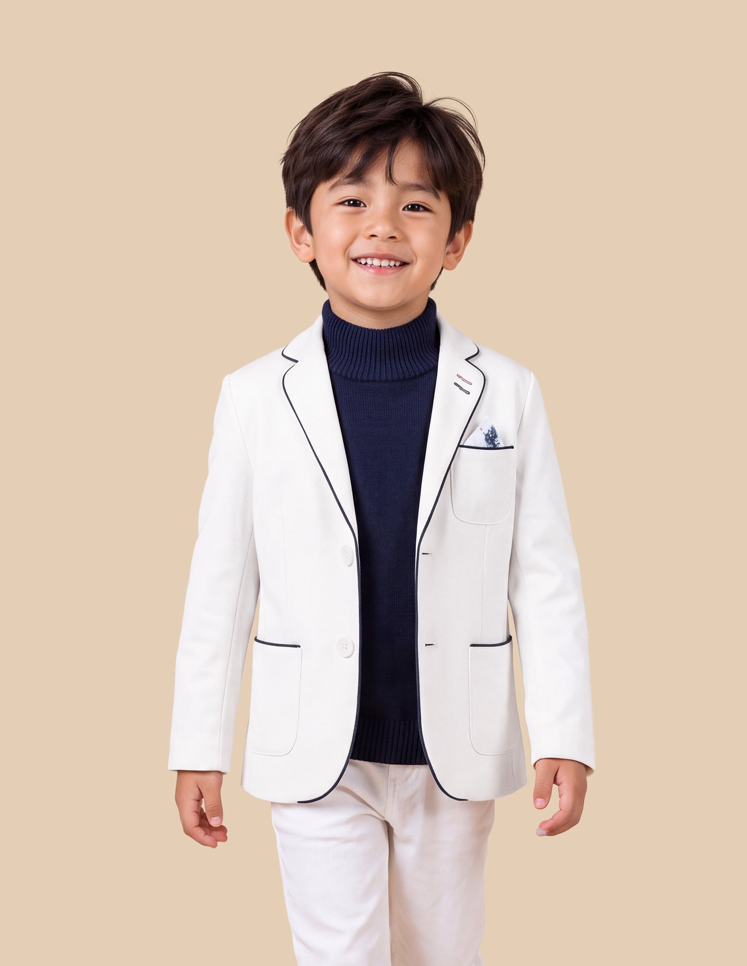 Solid Twill Blazer White - U.S. Polo Assn. India | Large