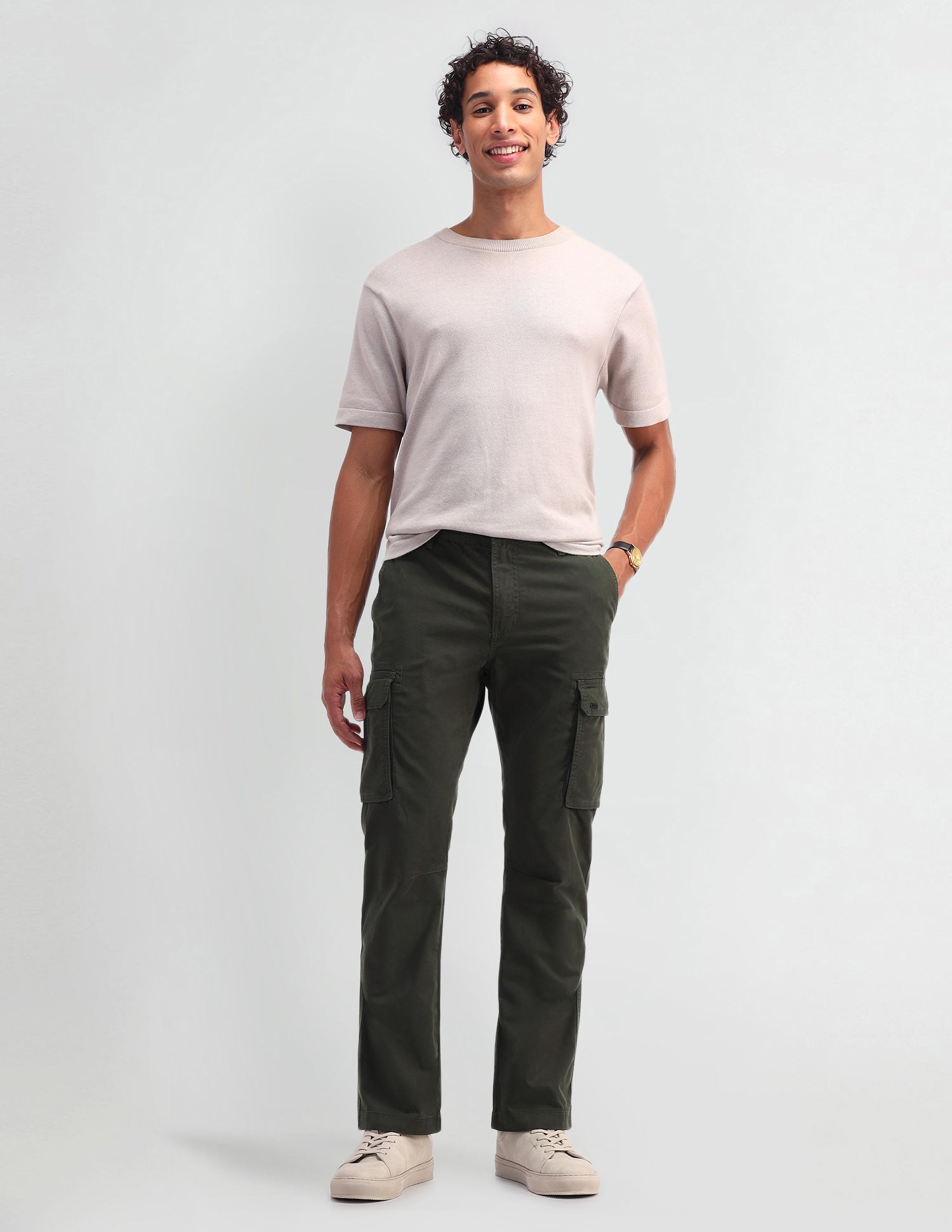 Solid Twill Trousers Green - U.S. POLO ASSN. | Large