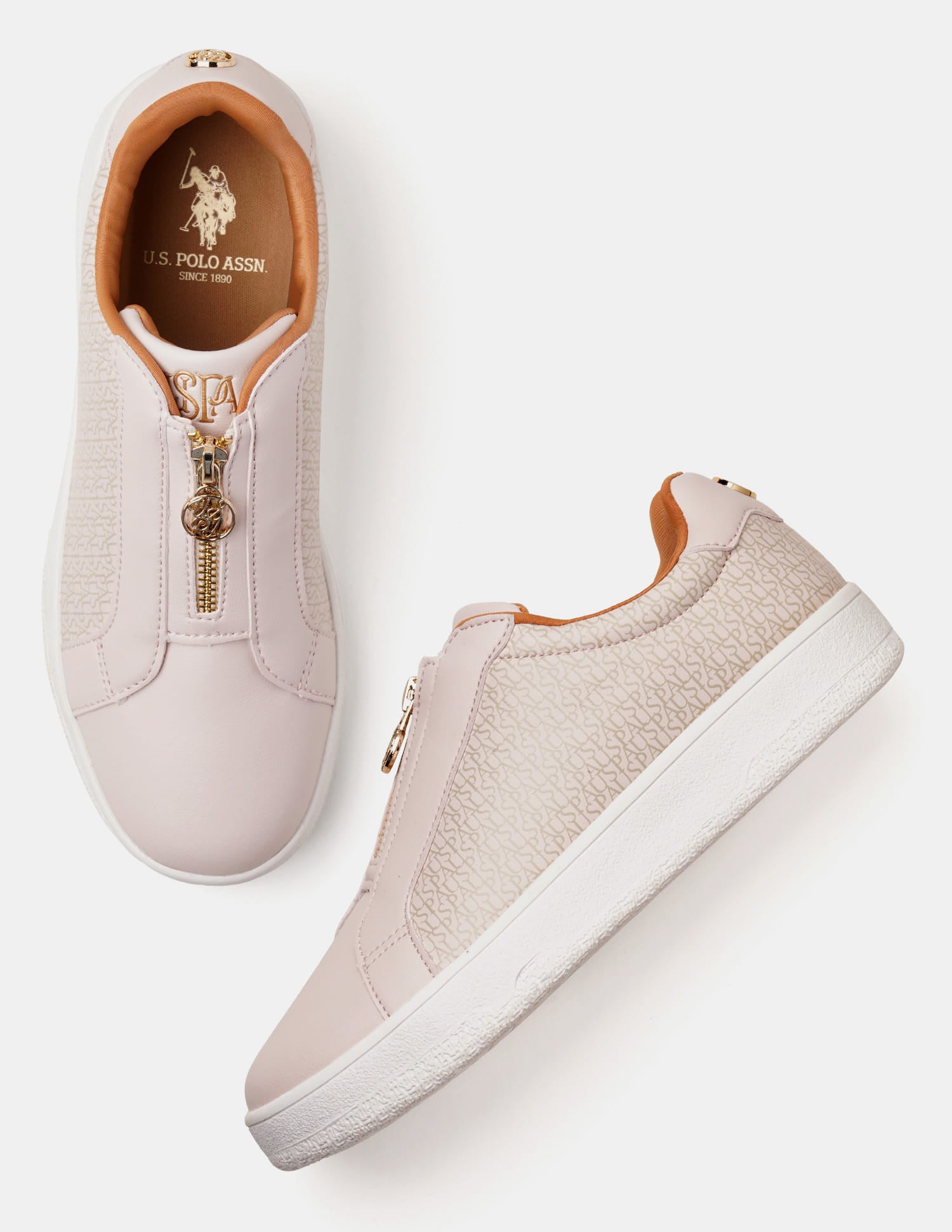 Women Marisa Brand Printed Sneakers Light Pink - U.S. Polo Assn. India | Large