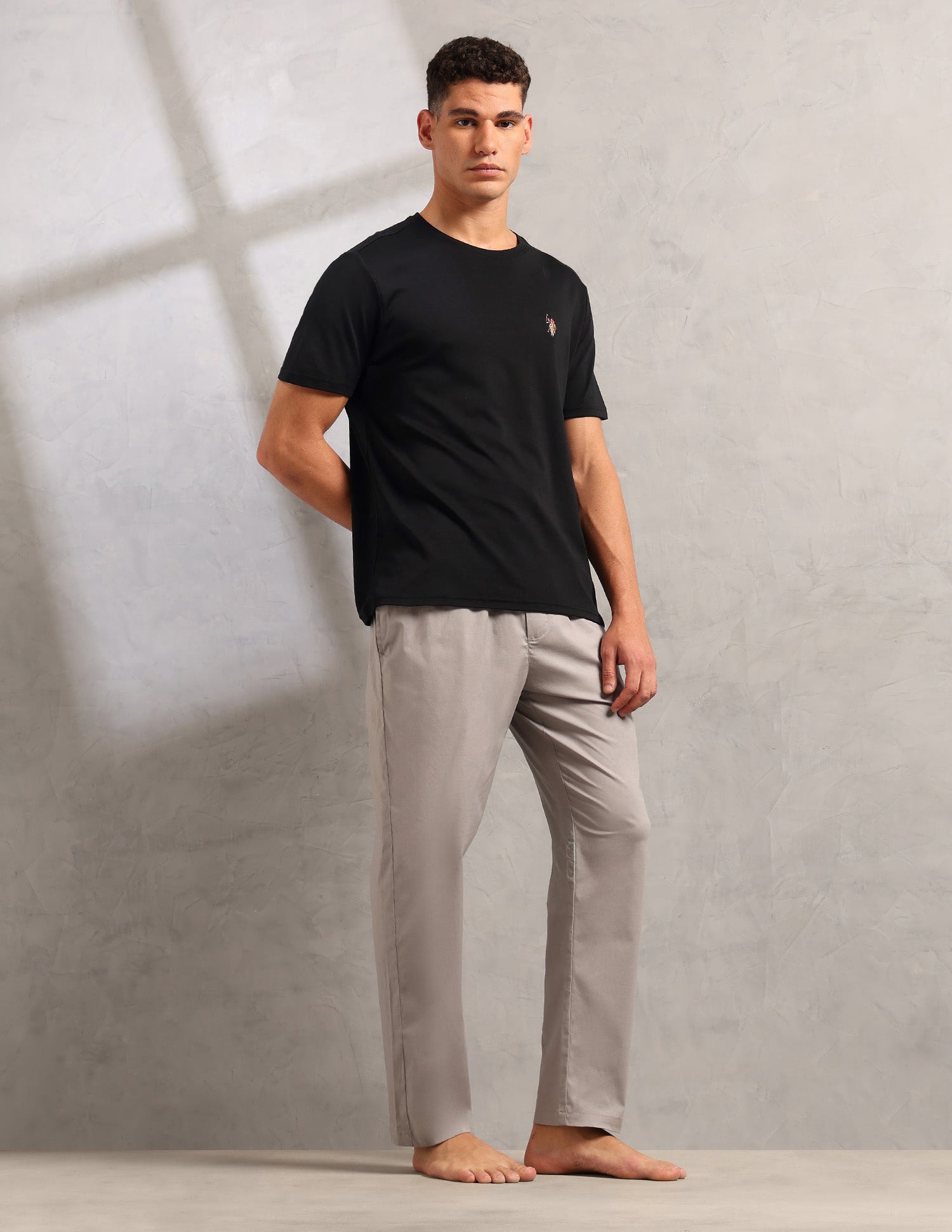 Supima Cotton Skin Safe Pe002 Lounge T-Shirt - Pack Of 1 Black - U.S. POLO ASSN. | Large