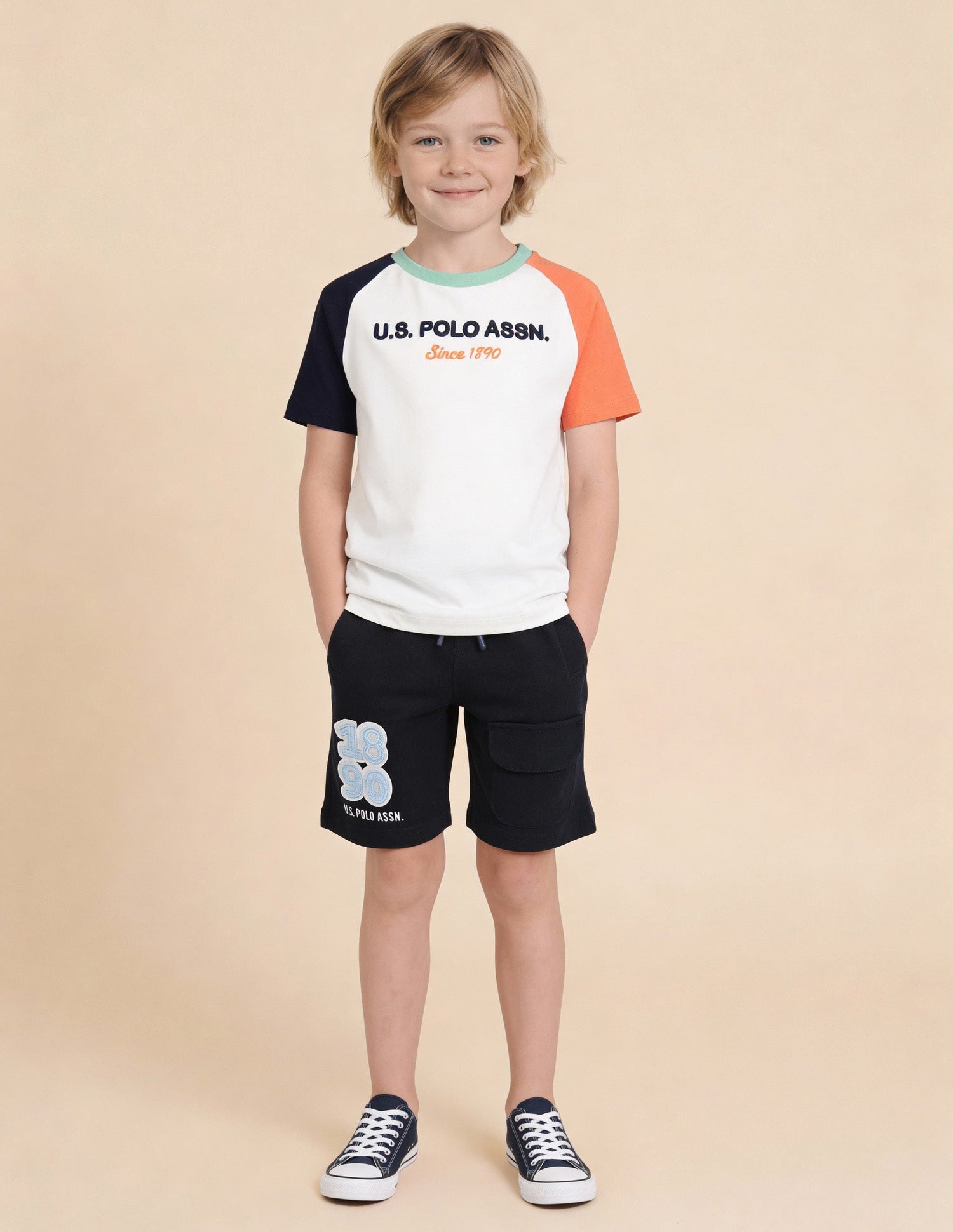 Graphic Brand Printed Regular Fit T-Shirt Off White - U.S. Polo Assn. India | Large