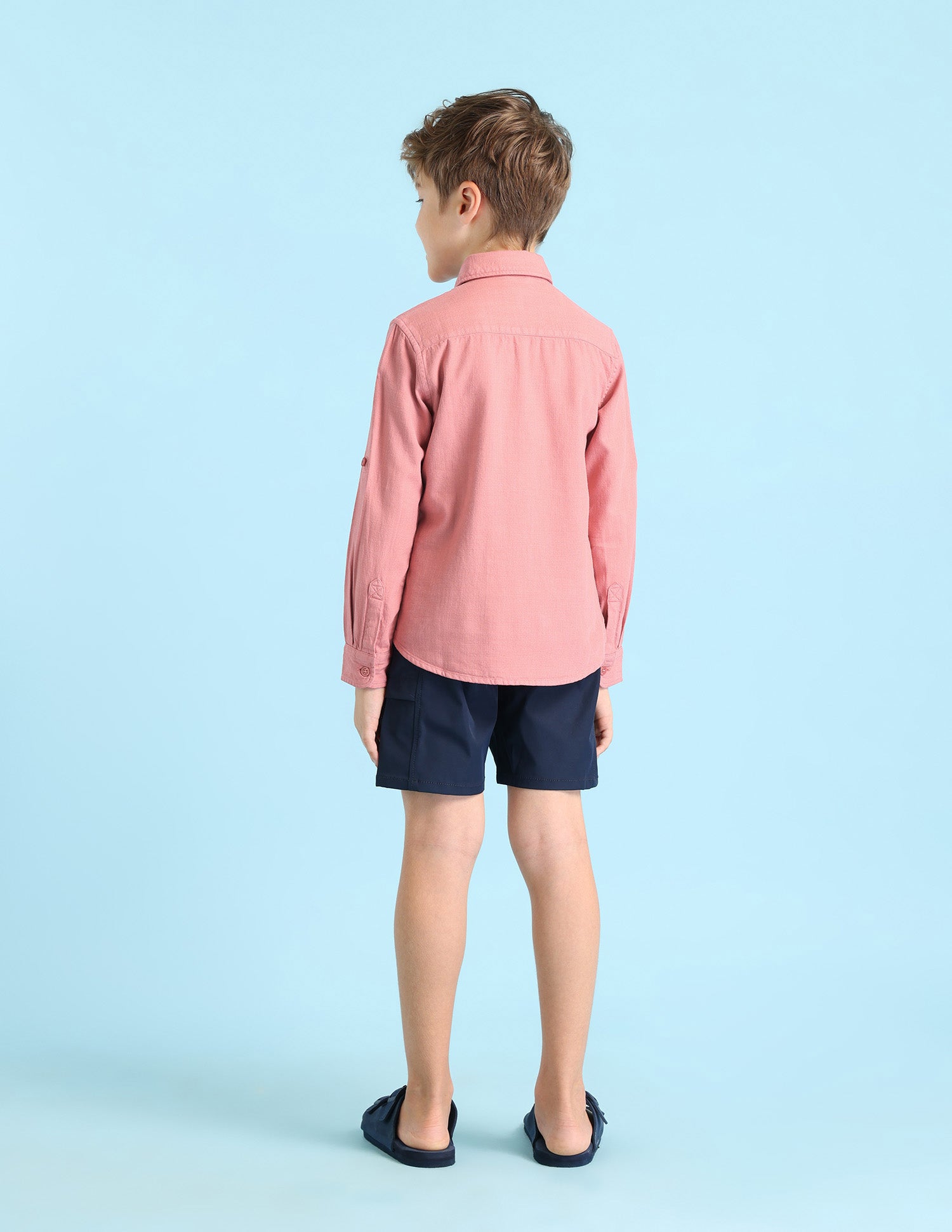 Boys Solid Regular Fit Shirt Red - U.S. POLO ASSN. | Large