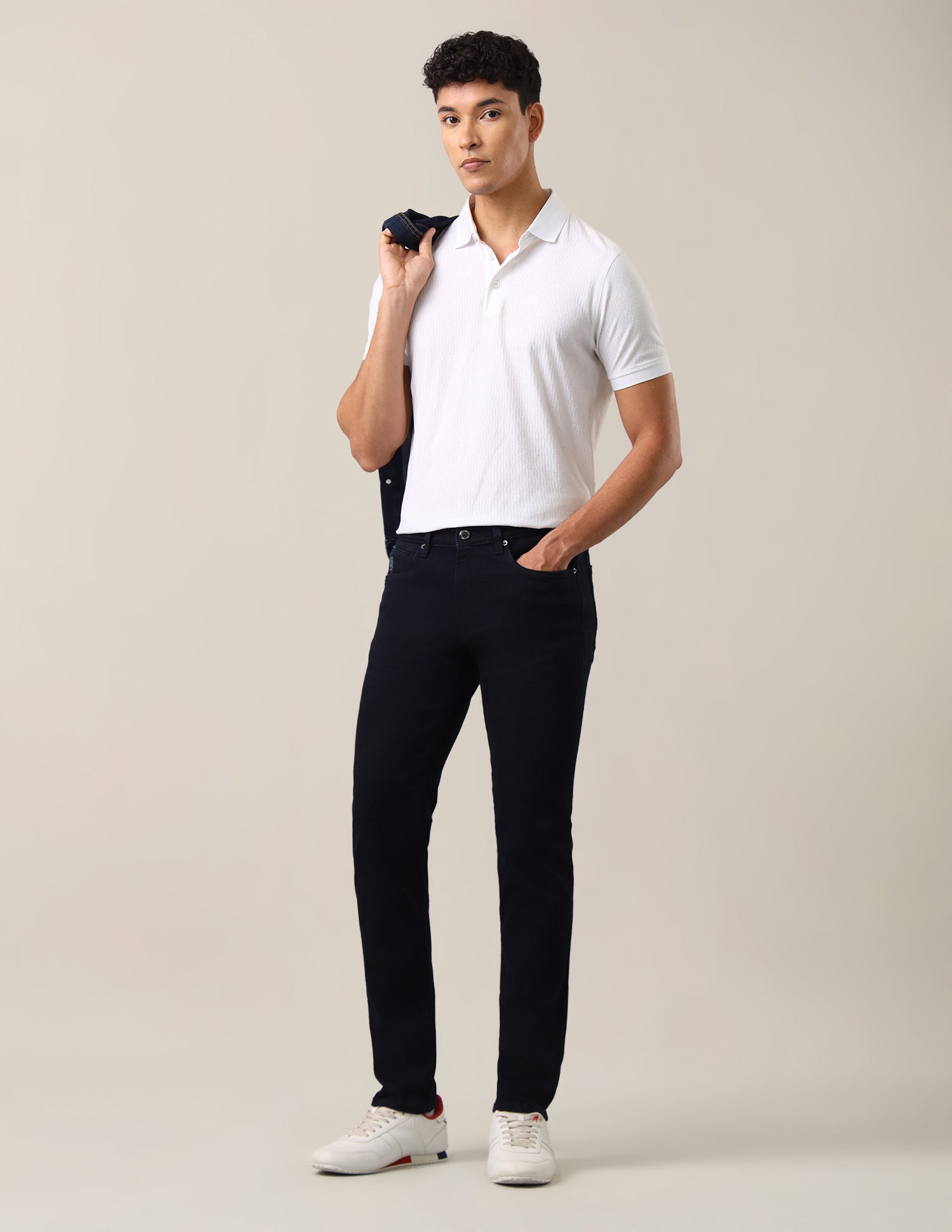 Brandon Slim-Tapered Fit Blue Jeans Rinse Blue - U.S. Polo Assn. India | Large