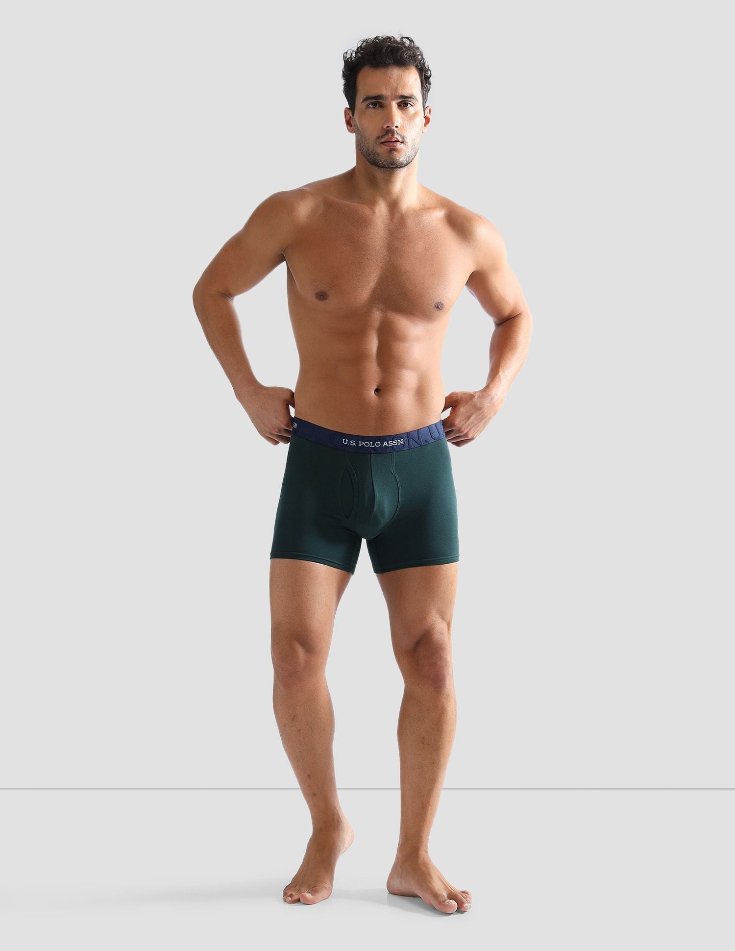 Anti Microbial Solid ET007 Trunks - Pack of 1 Scarab - U.S. POLO ASSN. | Large