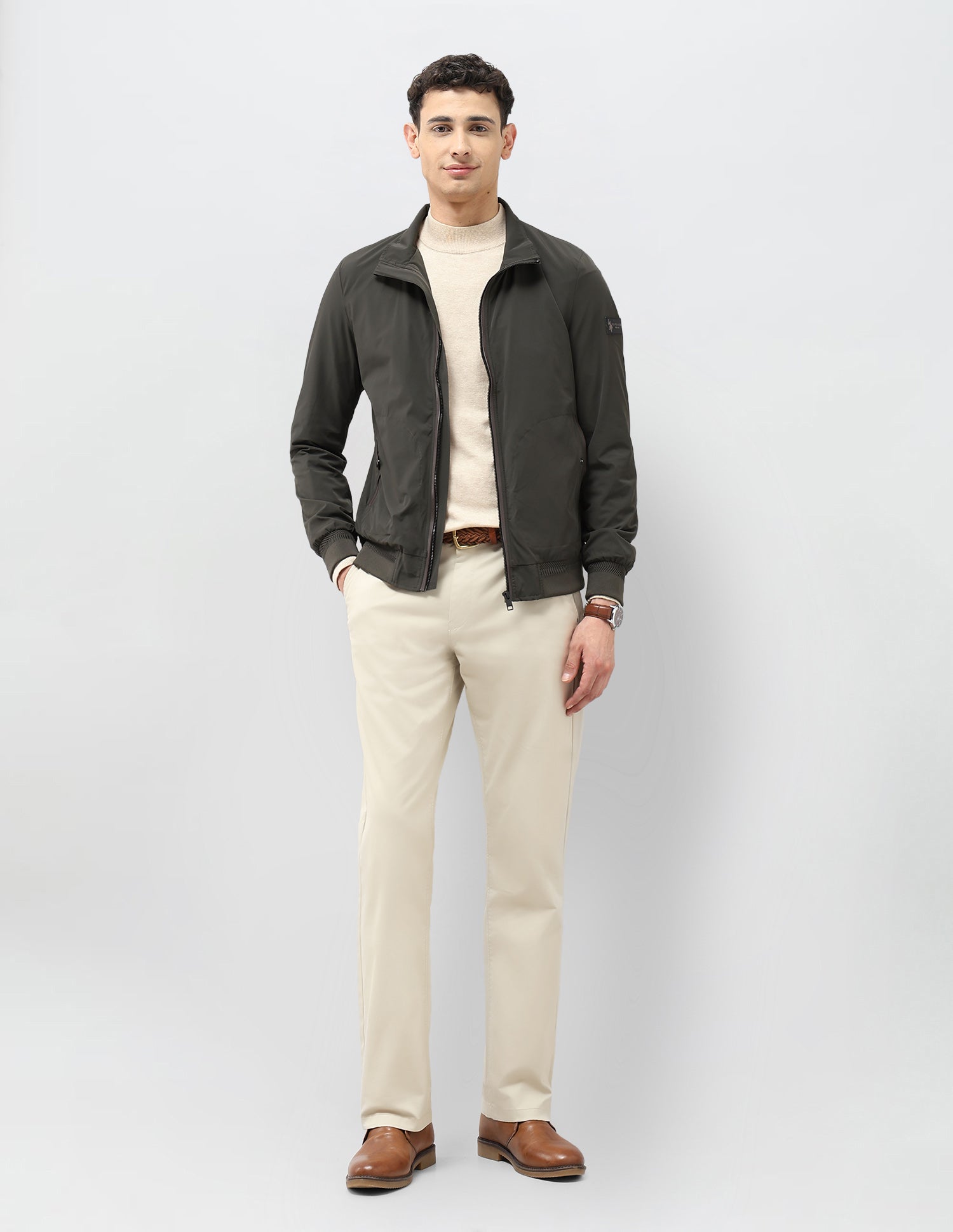 Solid Regular Fit Jacket Grey - U.S. POLO ASSN. | Large