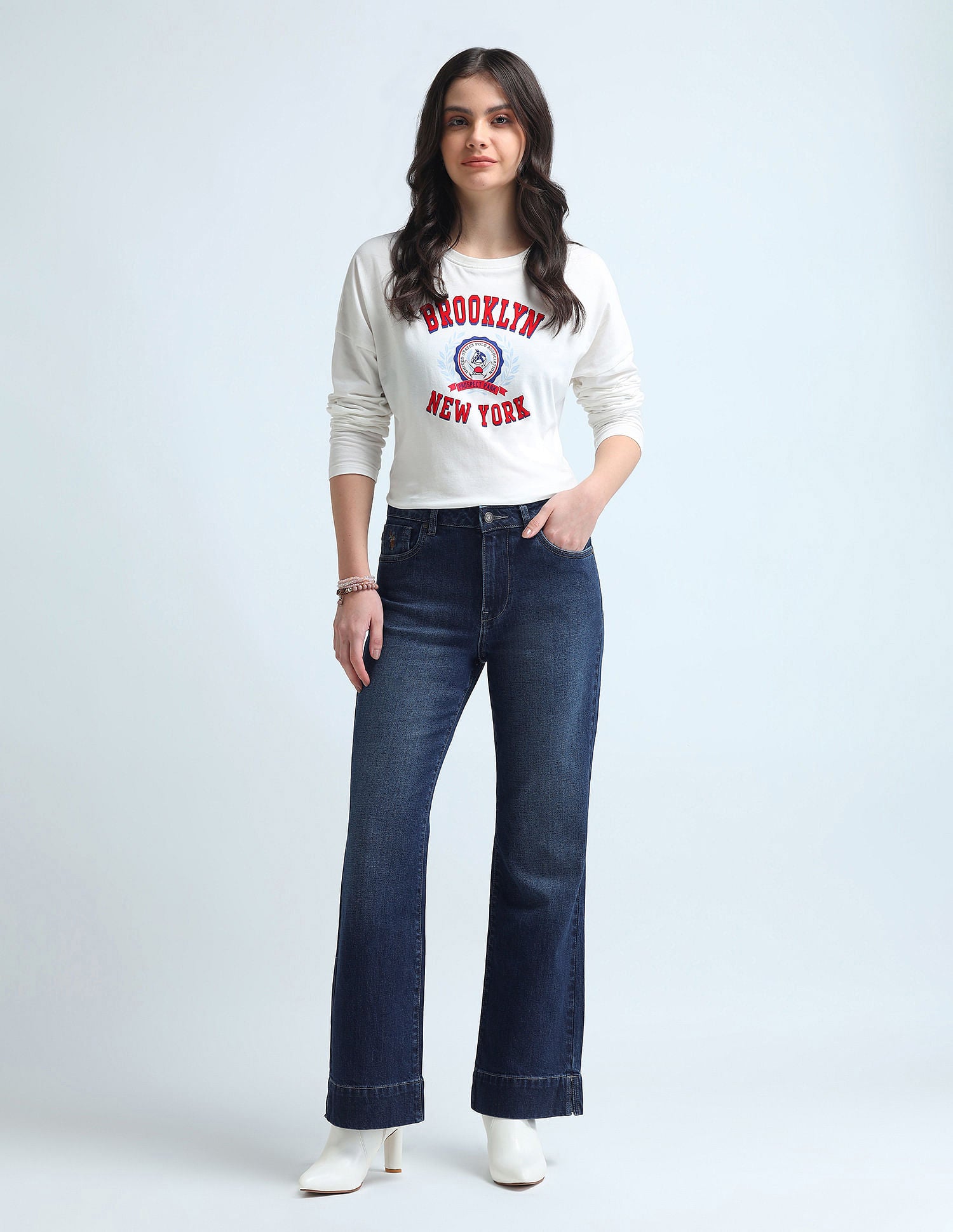 Bootcut Fit Blue Jeans Blue - U.S. POLO ASSN. | Large