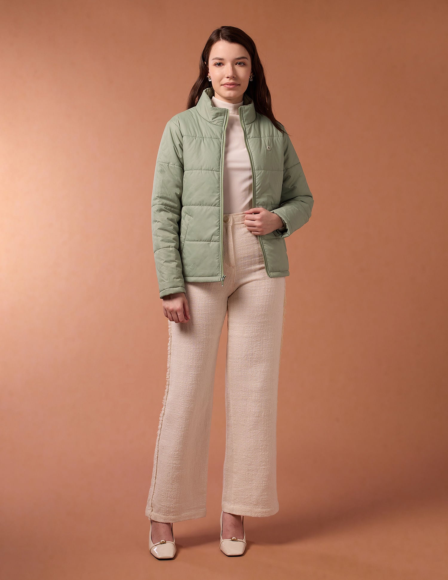 High Neck Puffer Jacket Mint - U.S. POLO ASSN. | Large