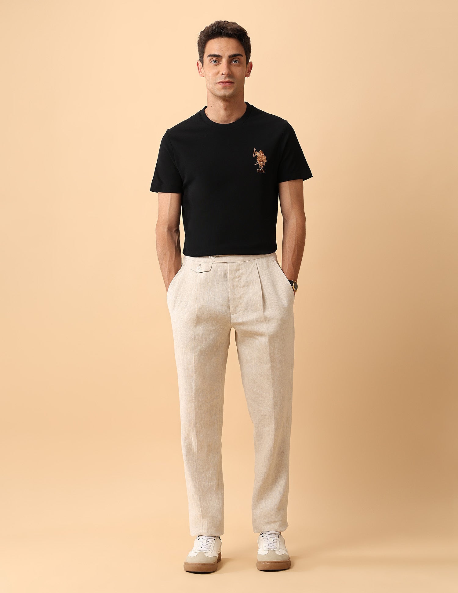 Pacho X Slim Fit Pure Cotton T-Shirt Black - U.S. POLO ASSN. | Large