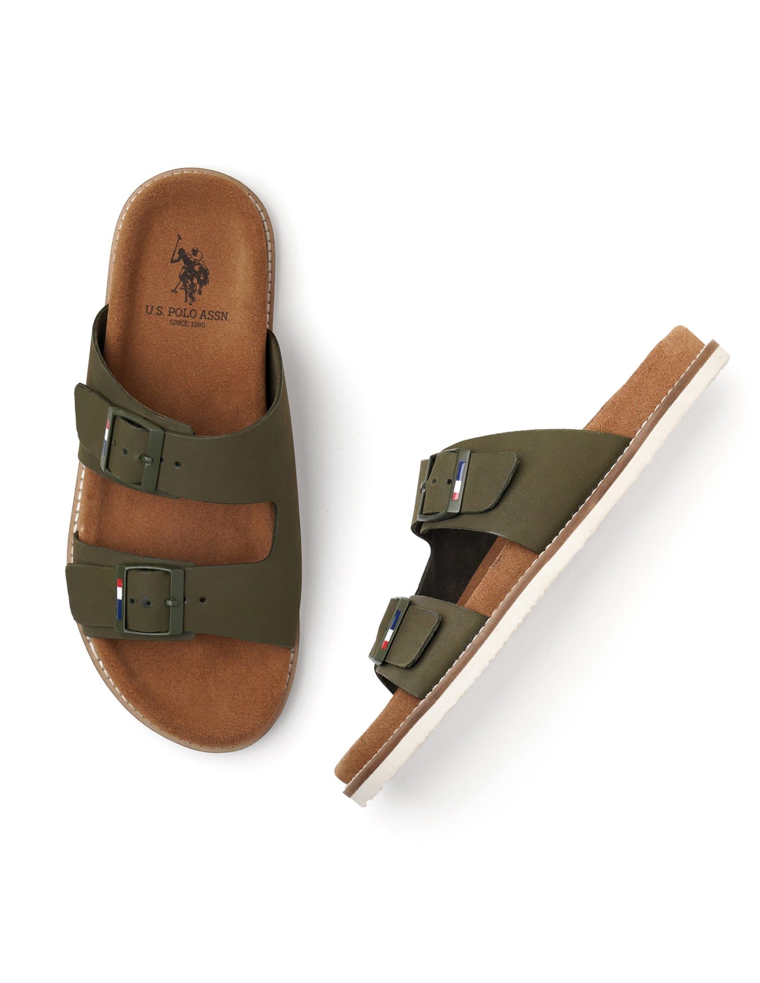 Buckle Strap Mendy Sandals Brown - U.S. Polo Assn. India | Large