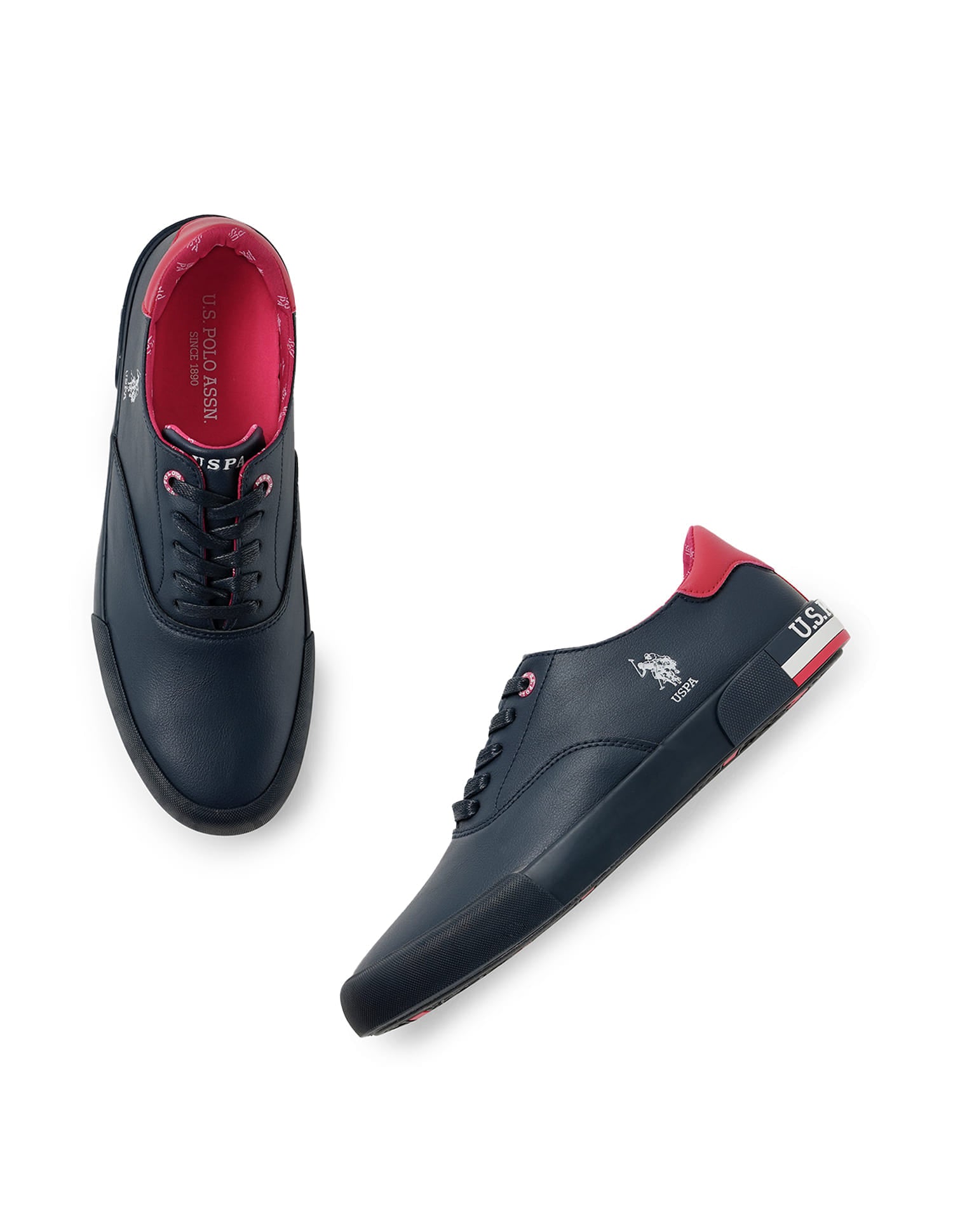 Men Round Toe Erland 5.0 Sneakers Navy - U.S. Polo Assn. India | Large