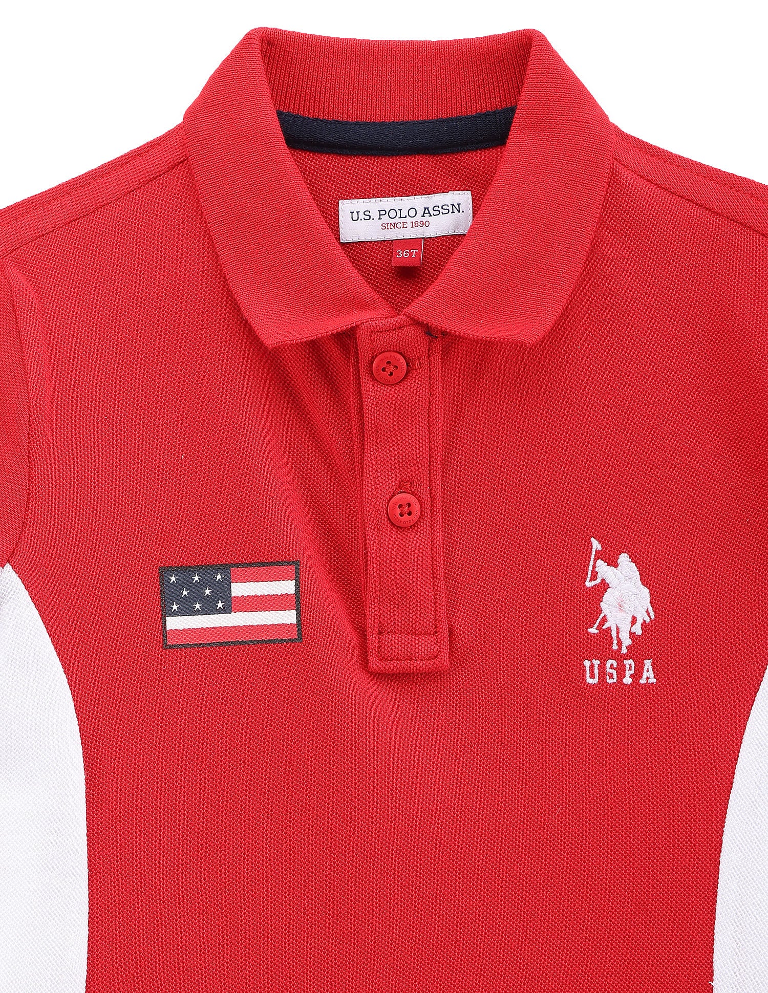 Boys Color Block Polo Shirt Red - U.S. POLO ASSN. | Large