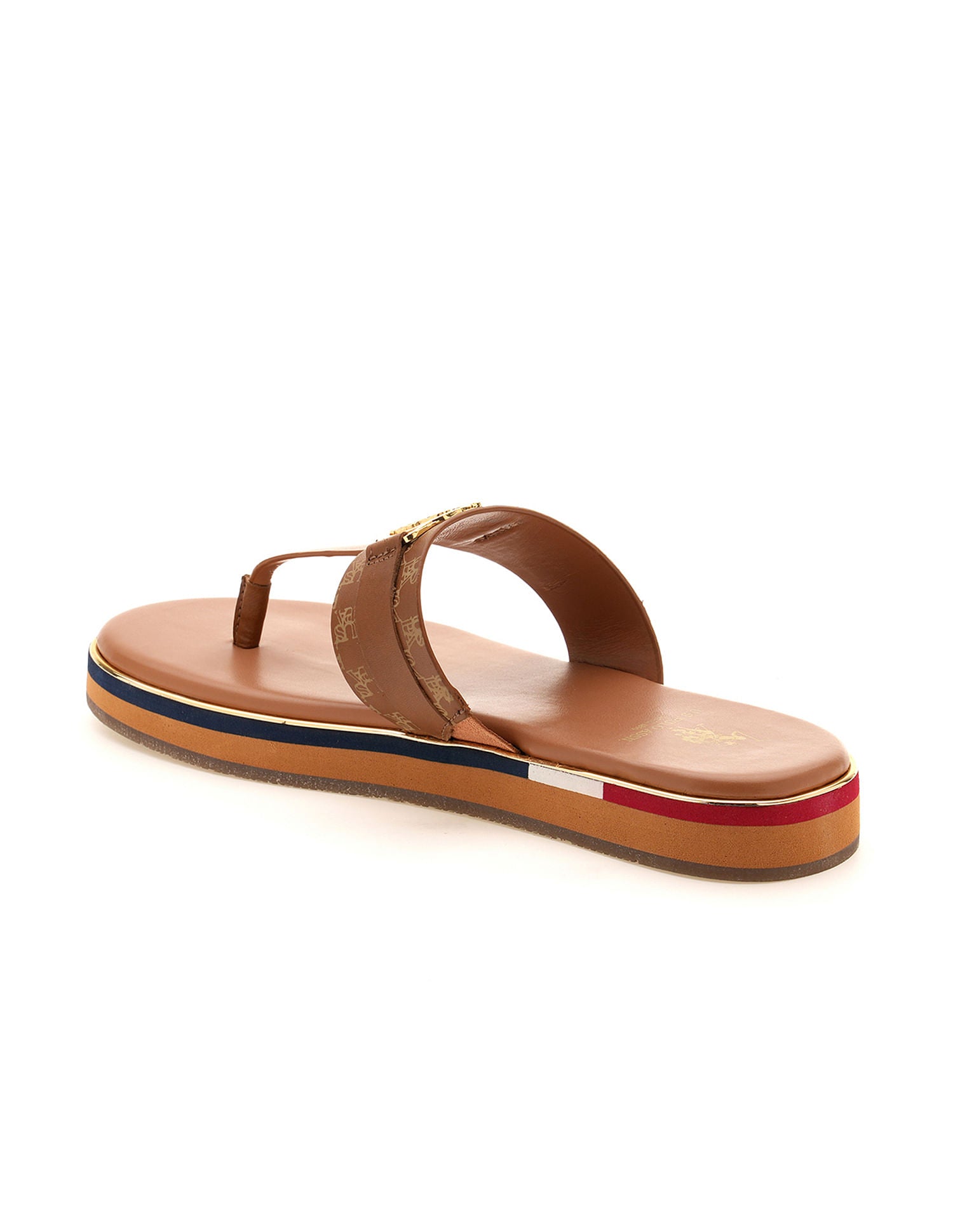Women Abigail Flat Sandals Tan - U.S. POLO ASSN. | Large