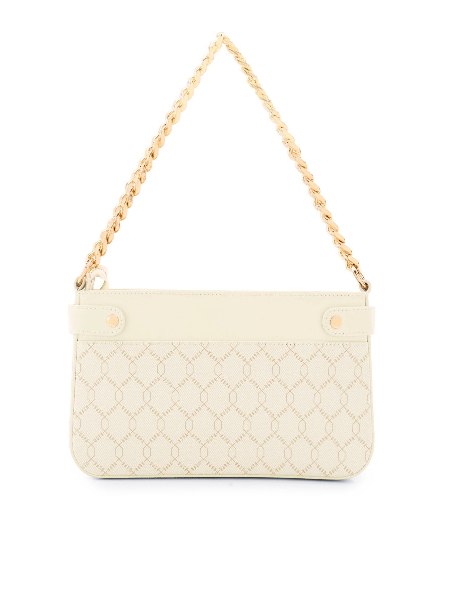 Corina Brand Printed Shoulder Bag Off White - U.S. Polo Assn. India | Large