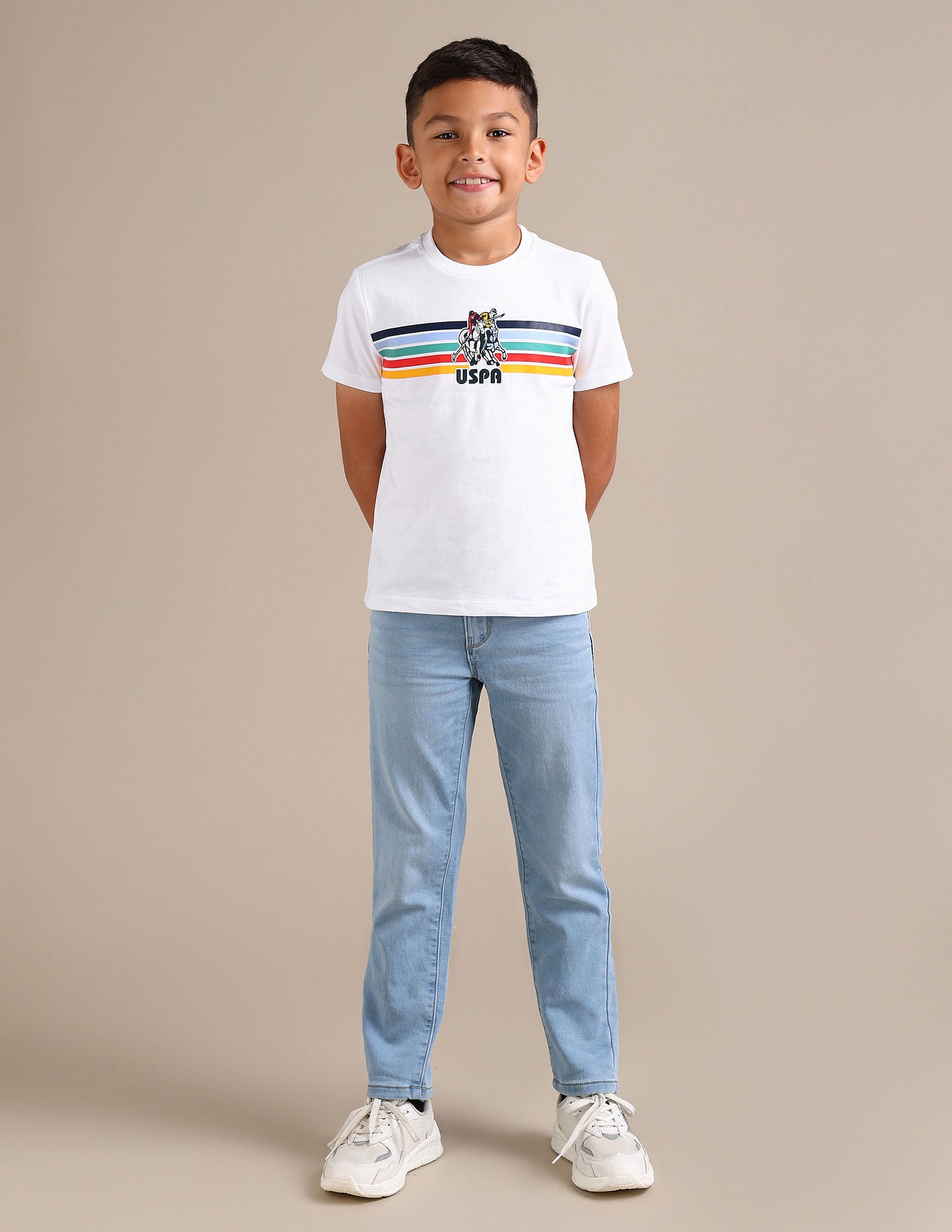 Regular fit Striped T-Shirts White - U.S. POLO ASSN. | Large