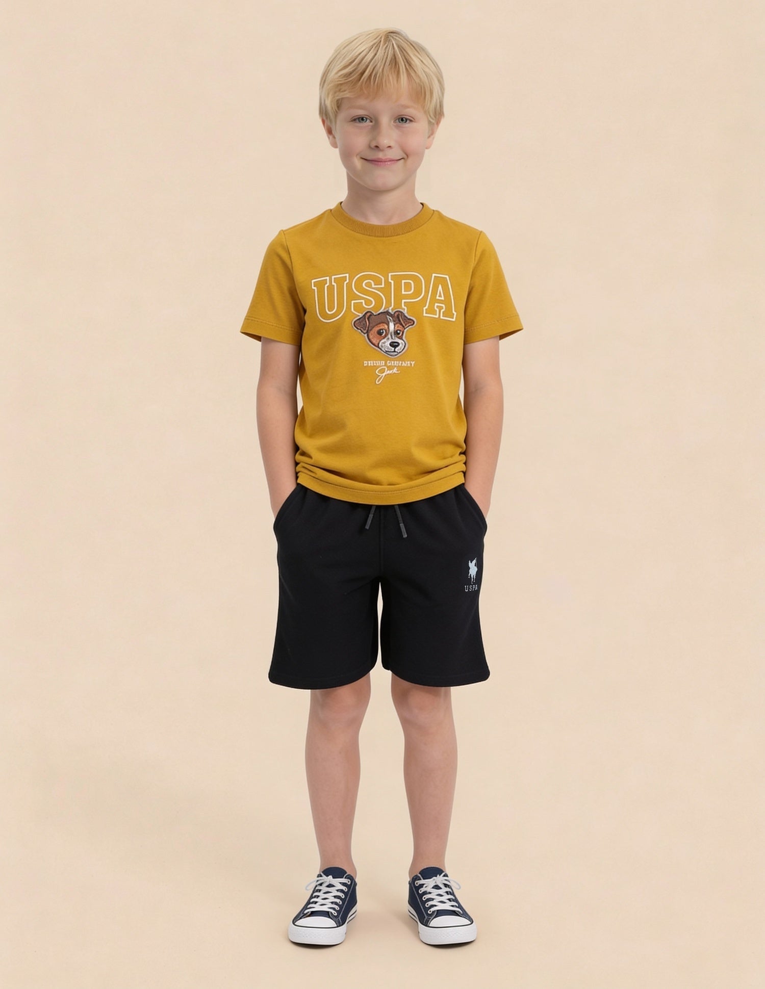 Graphic Printed Regular Fit T-Shirt Yellow - U.S. Polo Assn. India | Large