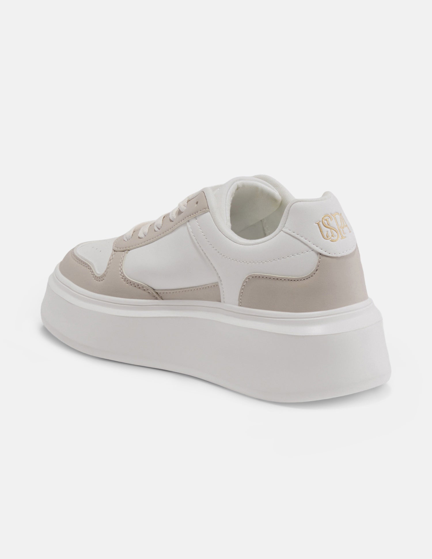Colour Blocked Keya Sneakers Beige - U.S. Polo Assn. India | Large