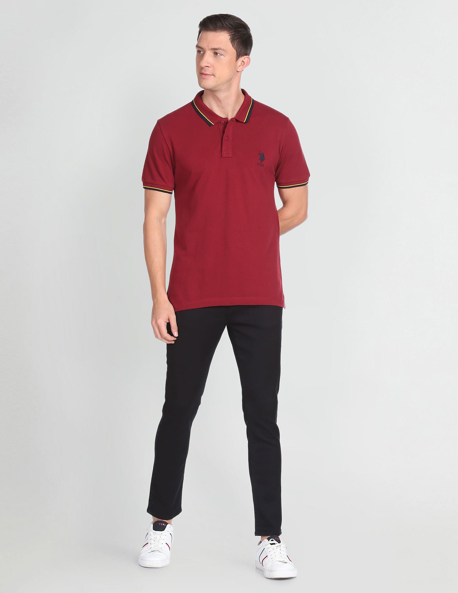 Henry Cropped Rinsed Jeans Indigo - U.S. POLO ASSN. | Large