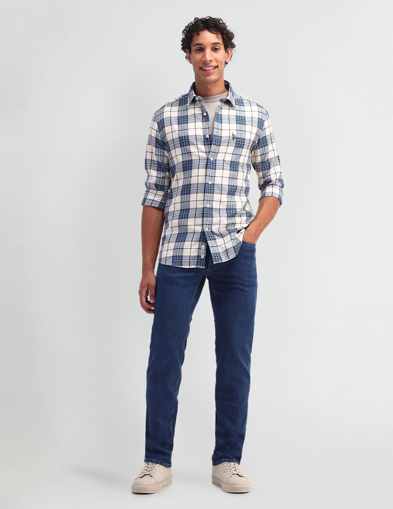 Slim Fit Mid Rise Jeans Blue - U.S. POLO ASSN. | Large