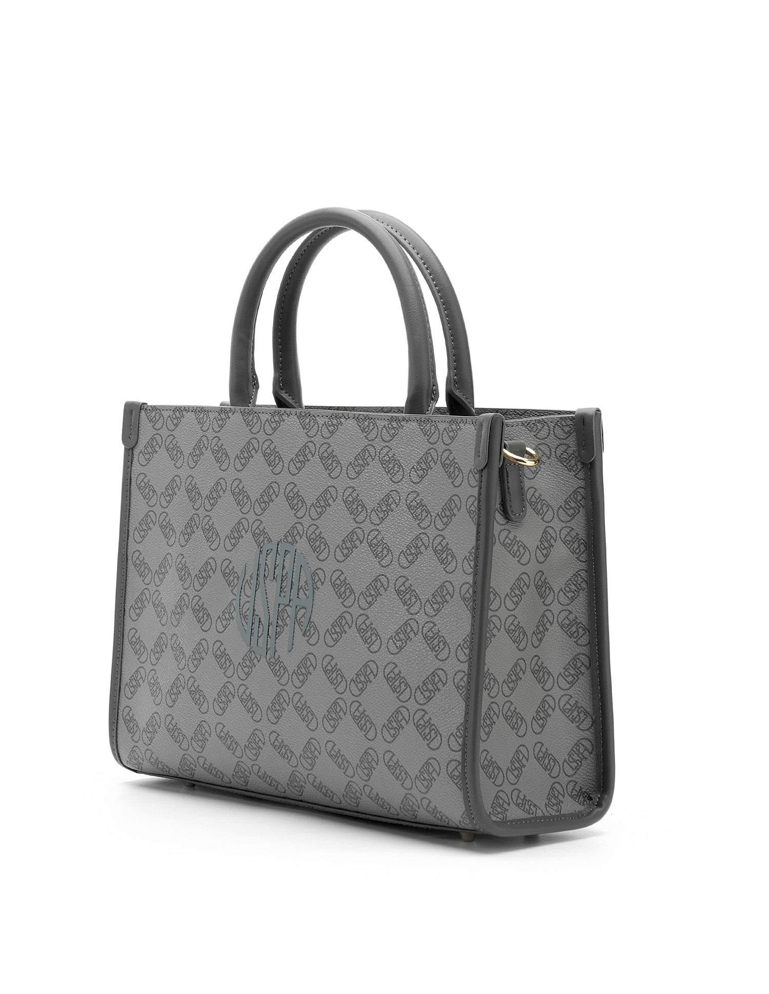 Kate Monogram Tote Handbag Grey - U.S. POLO ASSN. | Large